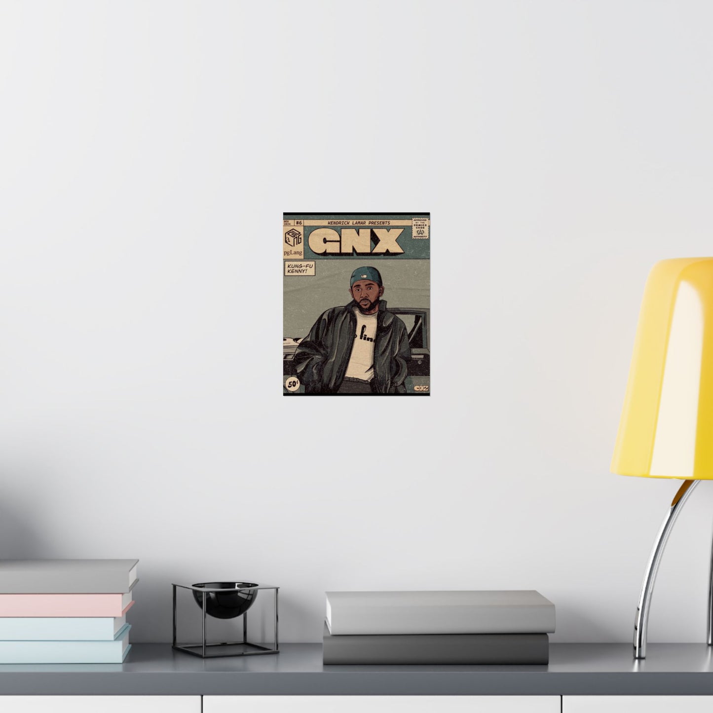 Kendrick Lamar "GNX" Comic Book Cover - Matte Poster – Wall Art Print | Hip-Hop Room Decor | Rap Album Cover Aesthetic