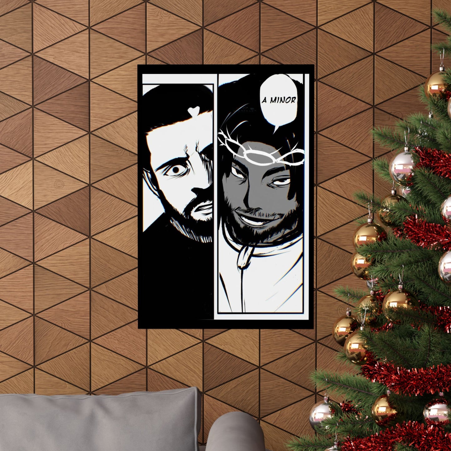 Kendrick Lamar Vs Drake Anime Battle - Matte Posters