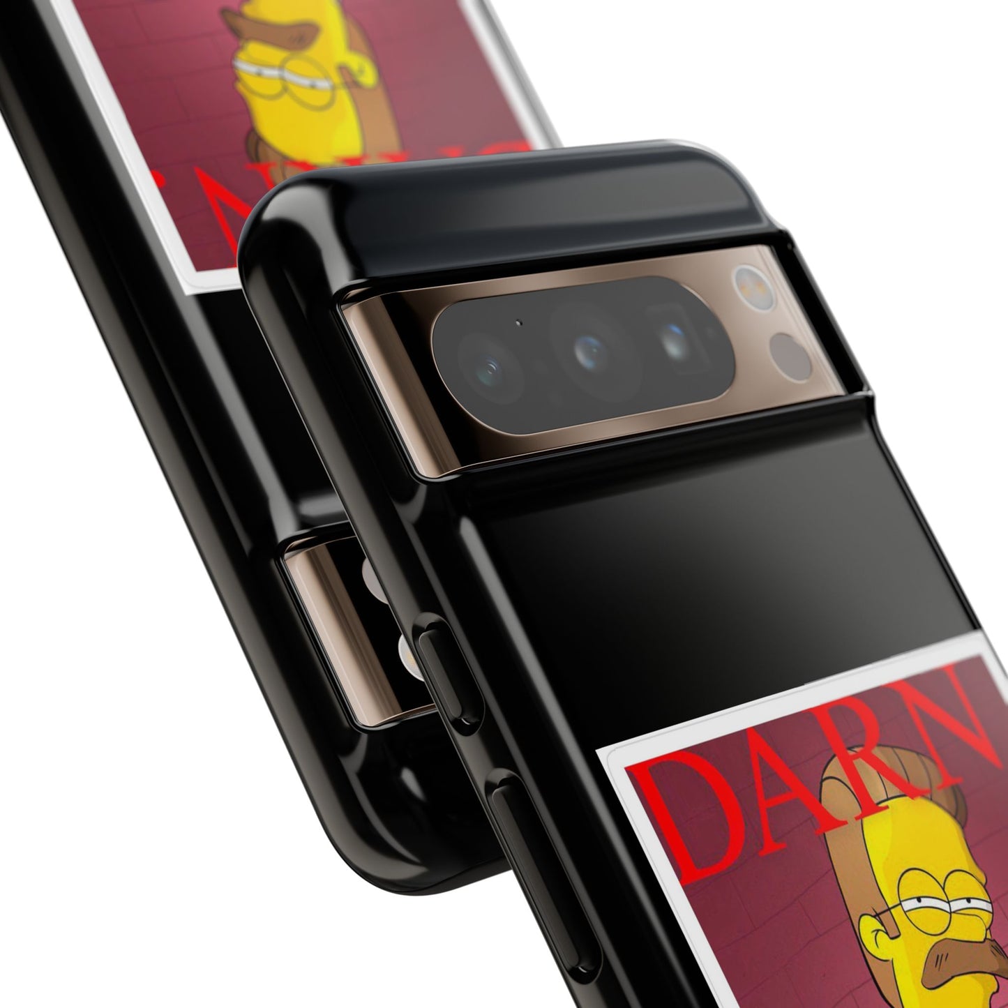 Kendrick Lamar X Simpsons "DARN" Ned Flanders Tough Phone Case – Funny Rap Mashup Cover for iPhone, Samsung, & More