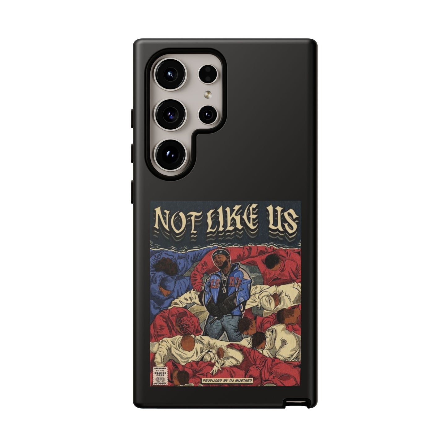 Kendrick Lamar "Not Like Us" Comic Book Cover Tough Phone Case – Hip Hop Art, Shockproof Dual-Layer Protection