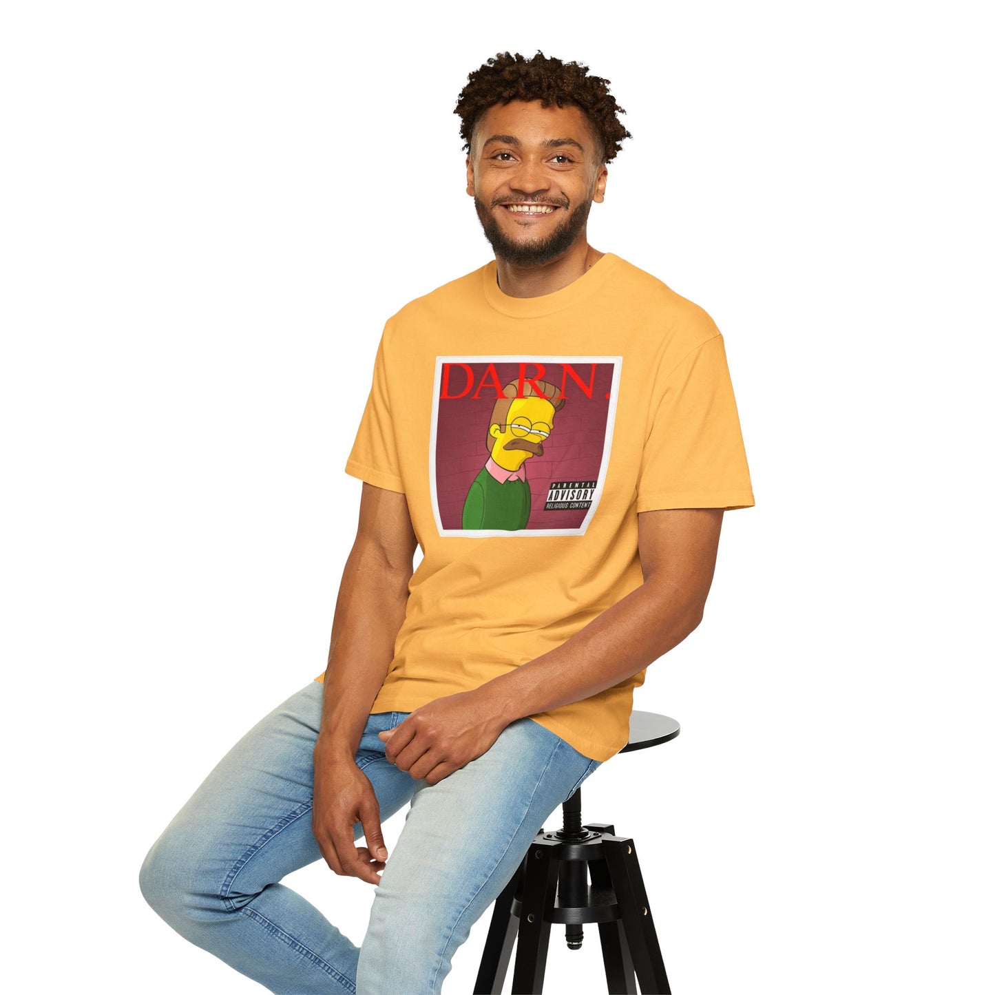 Kendrick Lamar X Simpsons 'Darn' Ned Flanders Mashup - T-shirt, Graphic Tee, Unisex