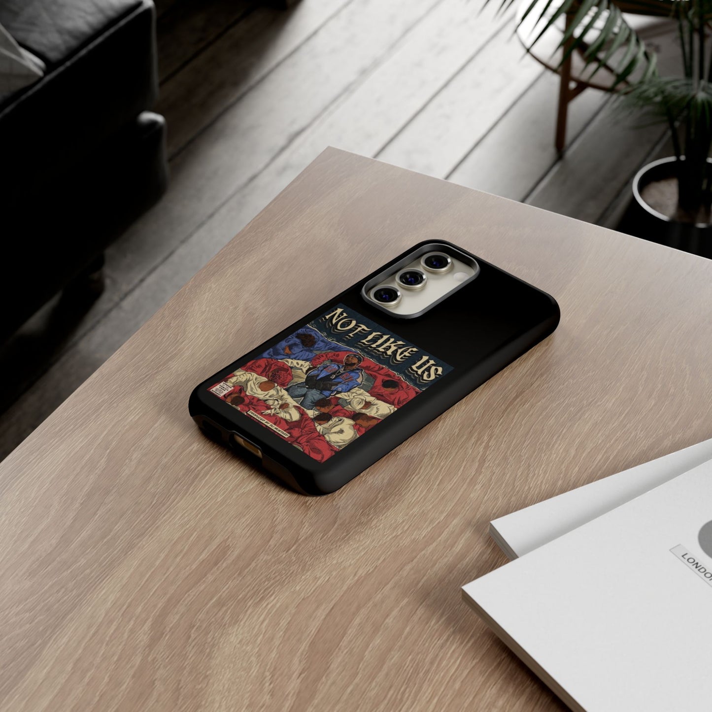 Kendrick Lamar "Not Like Us" Comic Book Cover Tough Phone Case – Hip Hop Art, Shockproof Dual-Layer Protection