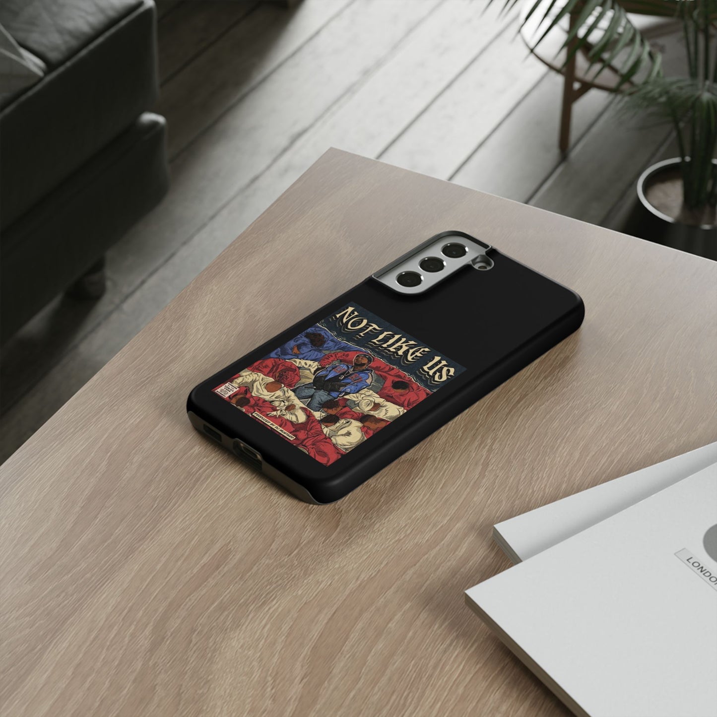 Kendrick Lamar "Not Like Us" Comic Book Cover Tough Phone Case – Hip Hop Art, Shockproof Dual-Layer Protection