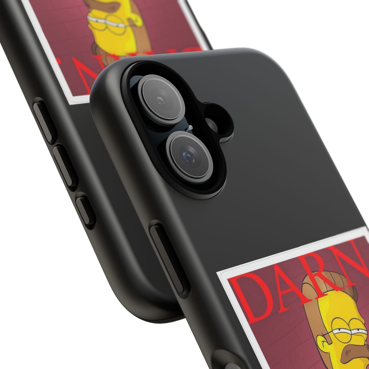 Kendrick Lamar X Simpsons "DARN" Ned Flanders Tough Phone Case – Funny Rap Mashup Cover for iPhone, Samsung, & More