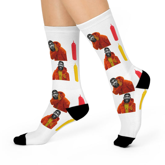 Kendrick Lamar Mustard Drake Meme - Crew Socks