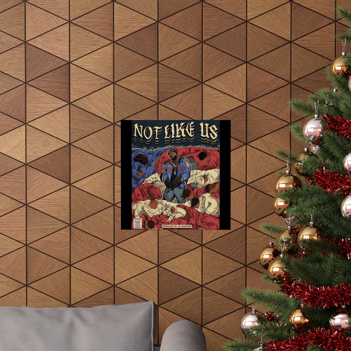 Kendrick Lamar "Not Like Us" Comic Book Cover - Matte Poster – Hip Hop Wall Art, Music Legend Print, Matte Finish Poster for Home & Office Decor