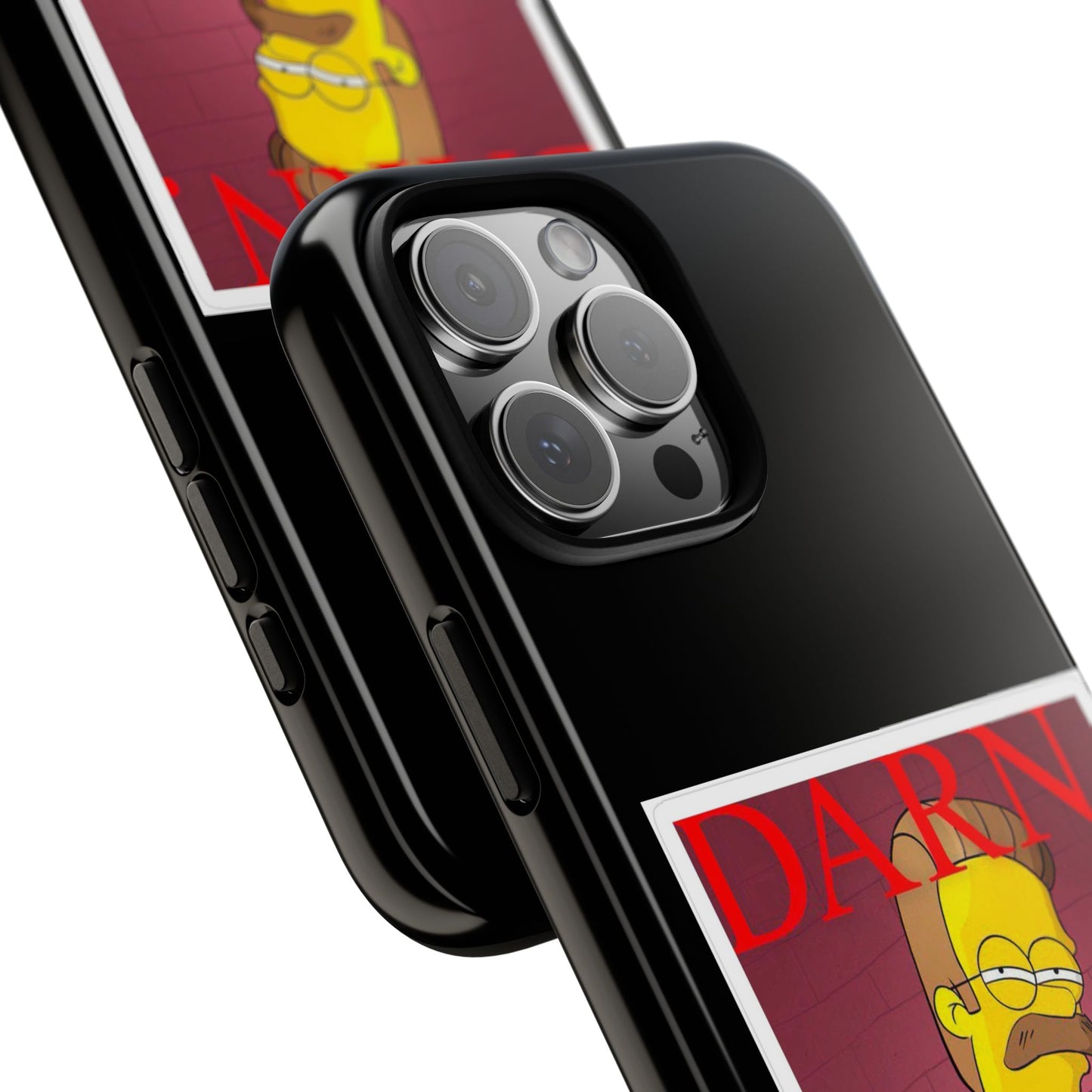 Kendrick Lamar X Simpsons "DARN" Ned Flanders Tough Phone Case – Funny Rap Mashup Cover for iPhone, Samsung, & More