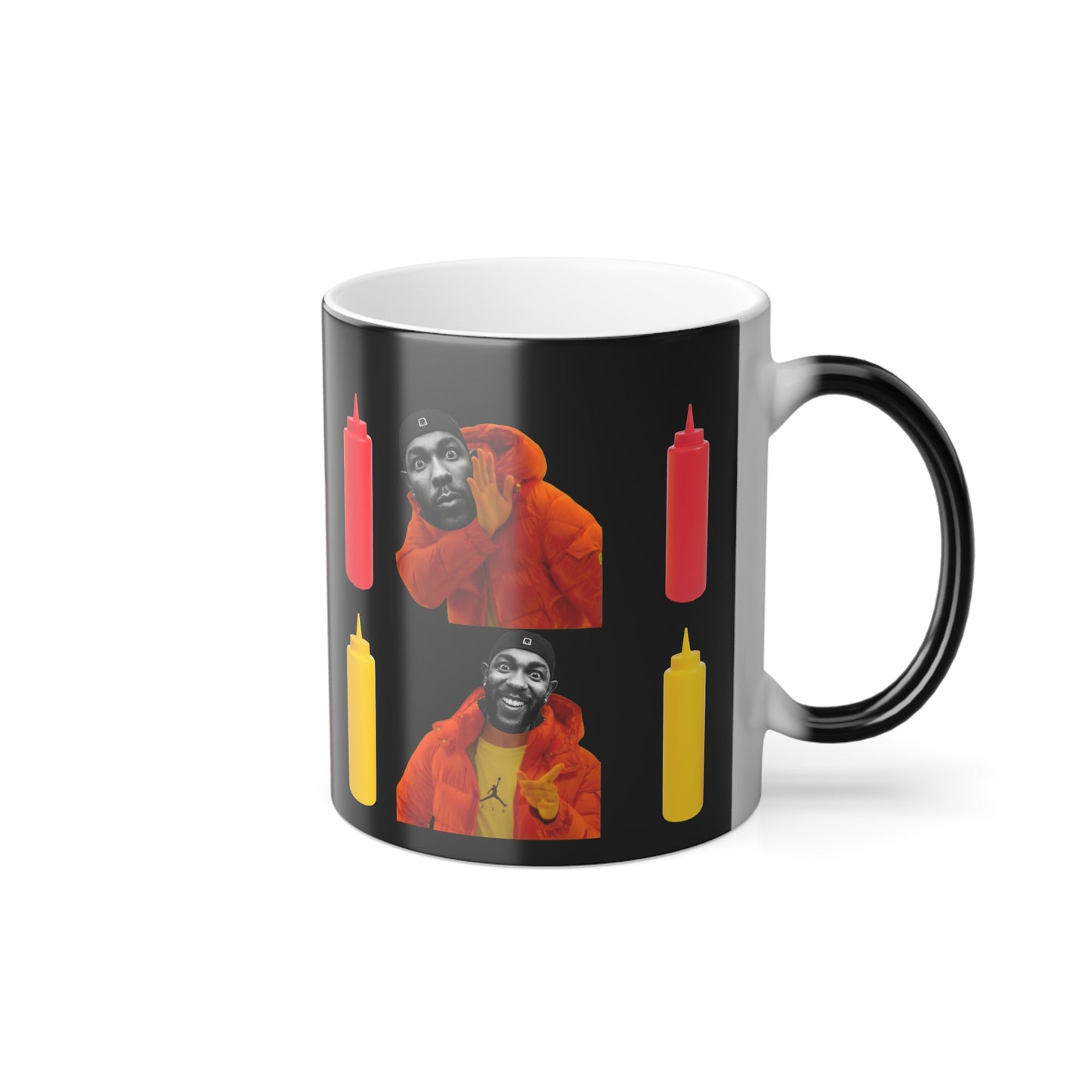 Kendrick Lamar Mustard Drake Meme Mug - Color Morphing 11oz