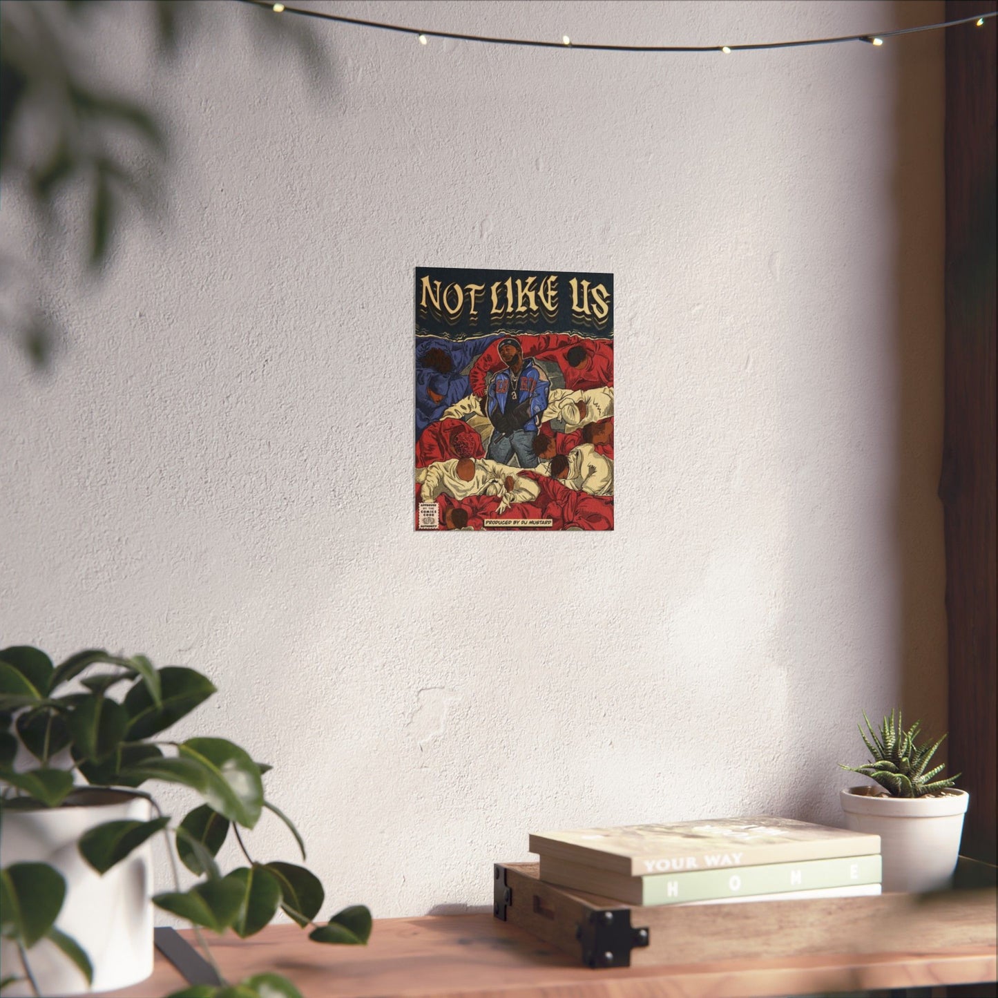 Kendrick Lamar "Not Like Us" Comic Book Cover - Matte Poster – Hip Hop Wall Art, Music Legend Print, Matte Finish Poster for Home & Office Decor