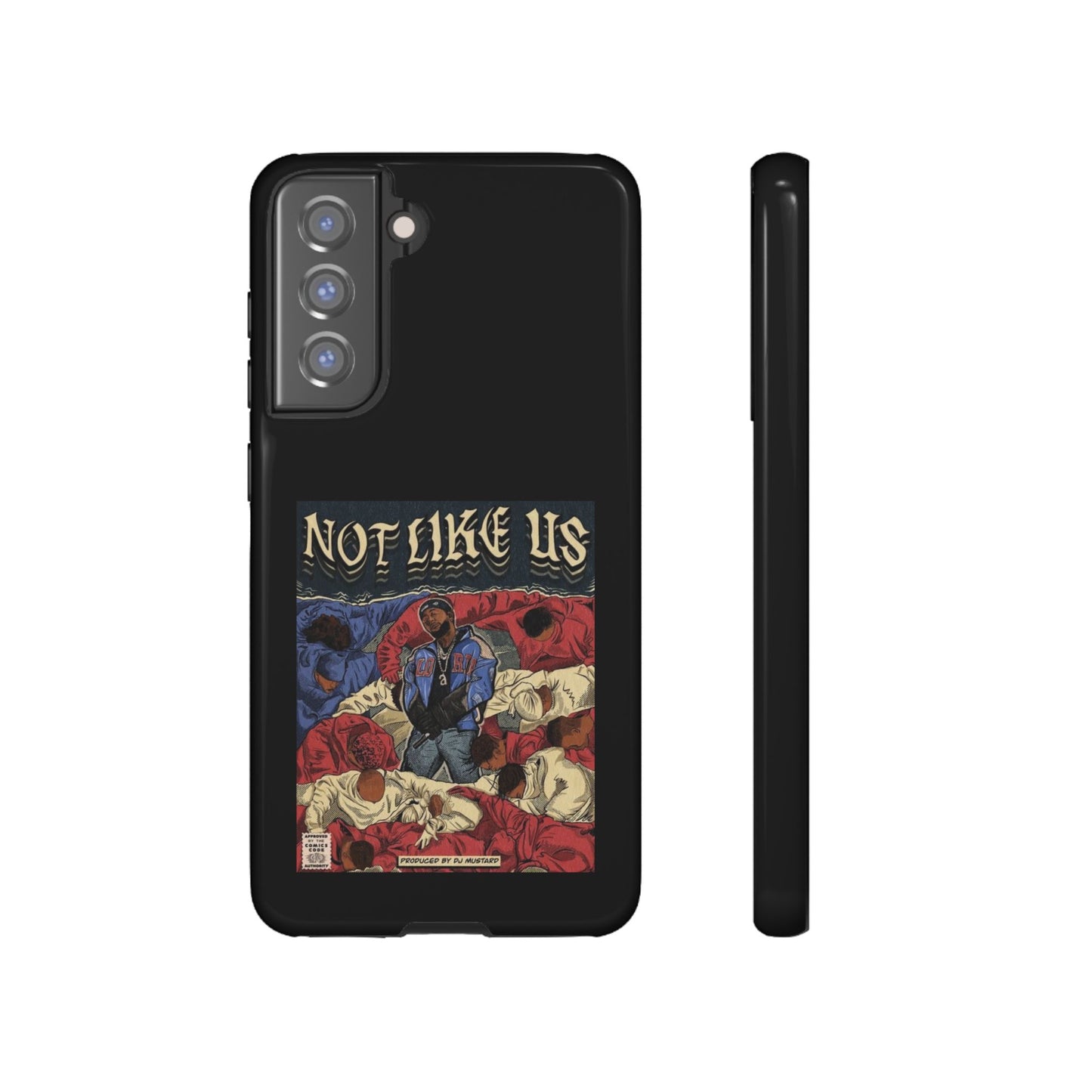 Kendrick Lamar "Not Like Us" Comic Book Cover Tough Phone Case – Hip Hop Art, Shockproof Dual-Layer Protection