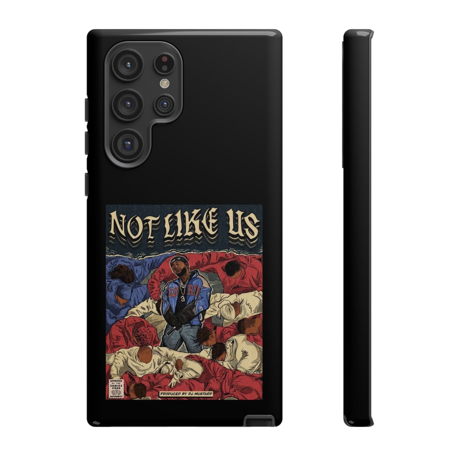 Kendrick Lamar "Not Like Us" Comic Book Cover Tough Phone Case – Hip Hop Art, Shockproof Dual-Layer Protection