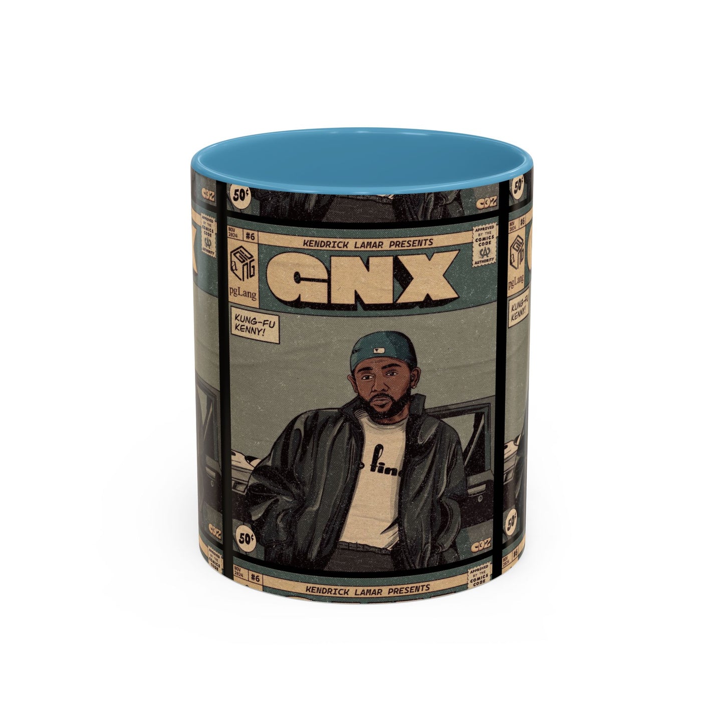 Kendrick Lamar "GNX" Comic Cover Mug – Hip-Hop Art Coffee Cup, Gift for Music Fans