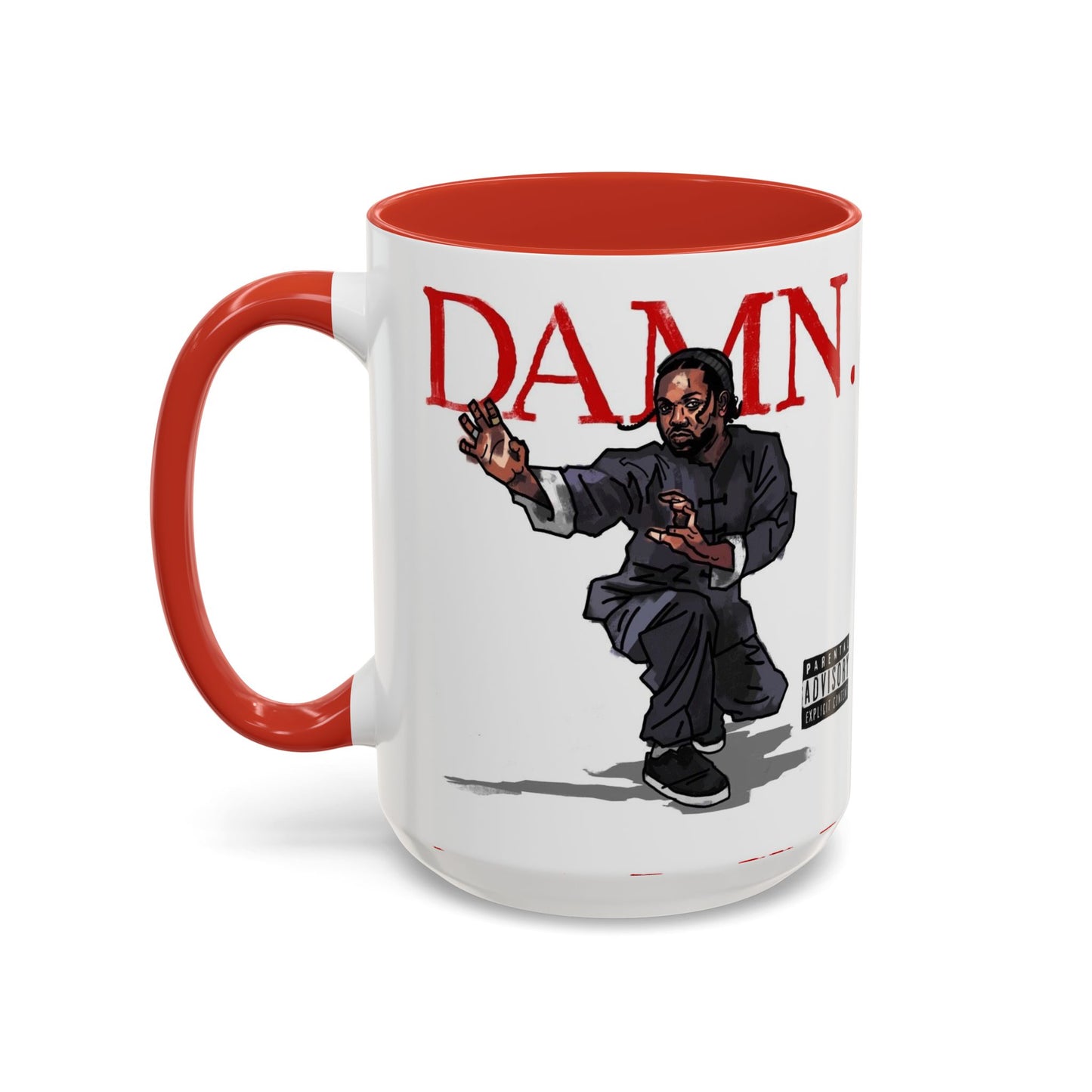 Kendrick Lamar “Kung Fu Kenny” DAMN Mug – Hip-Hop Coffee Cup, Artistic Fan Gift