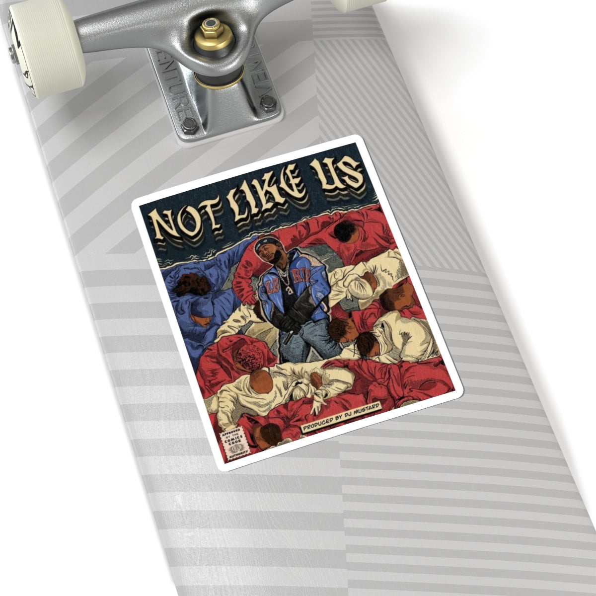 Kendrick Lamar "Not Like Us" Comic Book Cover - Stickers, Kiss-Cut