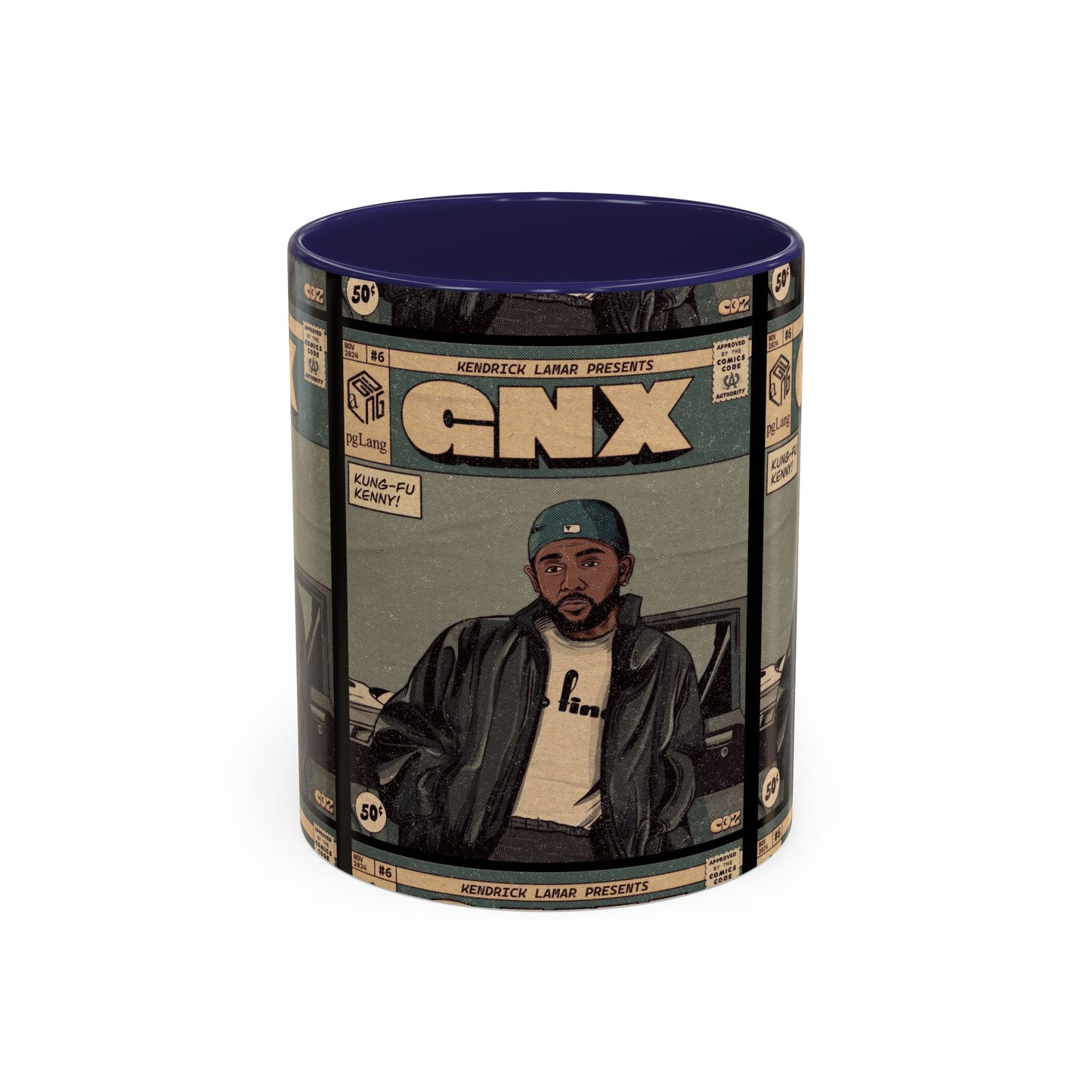 Kendrick Lamar "GNX" Comic Cover Mug – Hip-Hop Art Coffee Cup, Gift for Music Fans