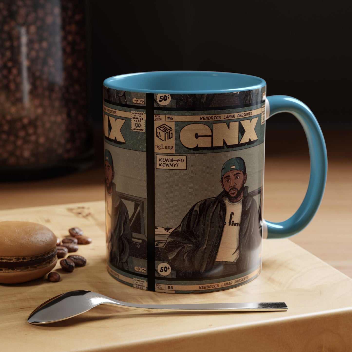 Kendrick Lamar "GNX" Comic Cover Mug – Hip-Hop Art Coffee Cup, Gift for Music Fans