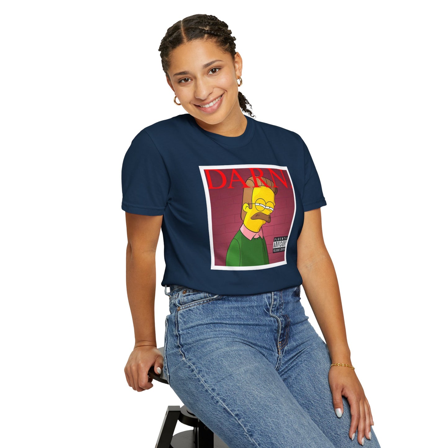 Kendrick Lamar X Simpsons 'Darn' Ned Flanders Mashup - T-shirt, Graphic Tee, Unisex