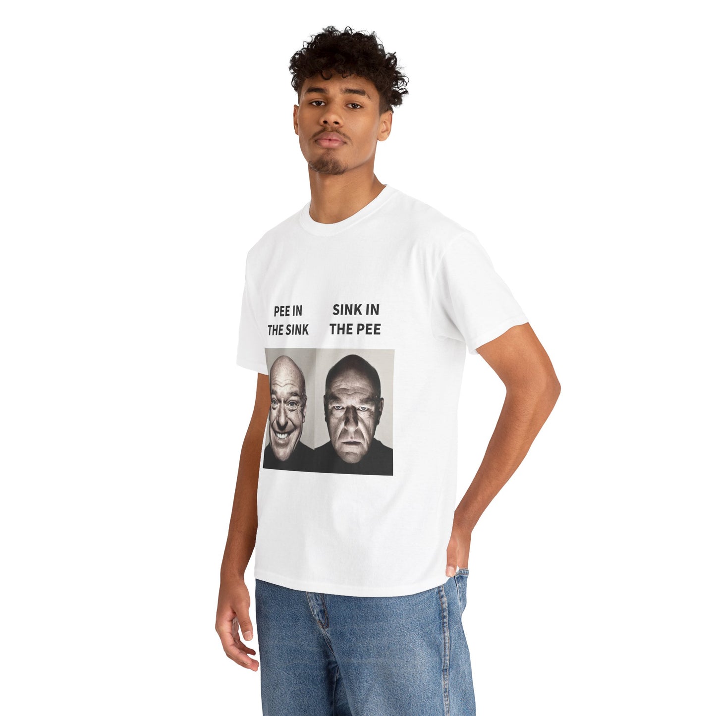 Dean Norris Breaking Bad "PEE IN THE SINK" Meme T-Shirt - WAS $24.99