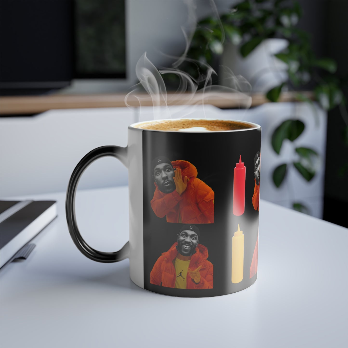 Kendrick Lamar Mustard Drake Meme Mug - Color Morphing 11oz