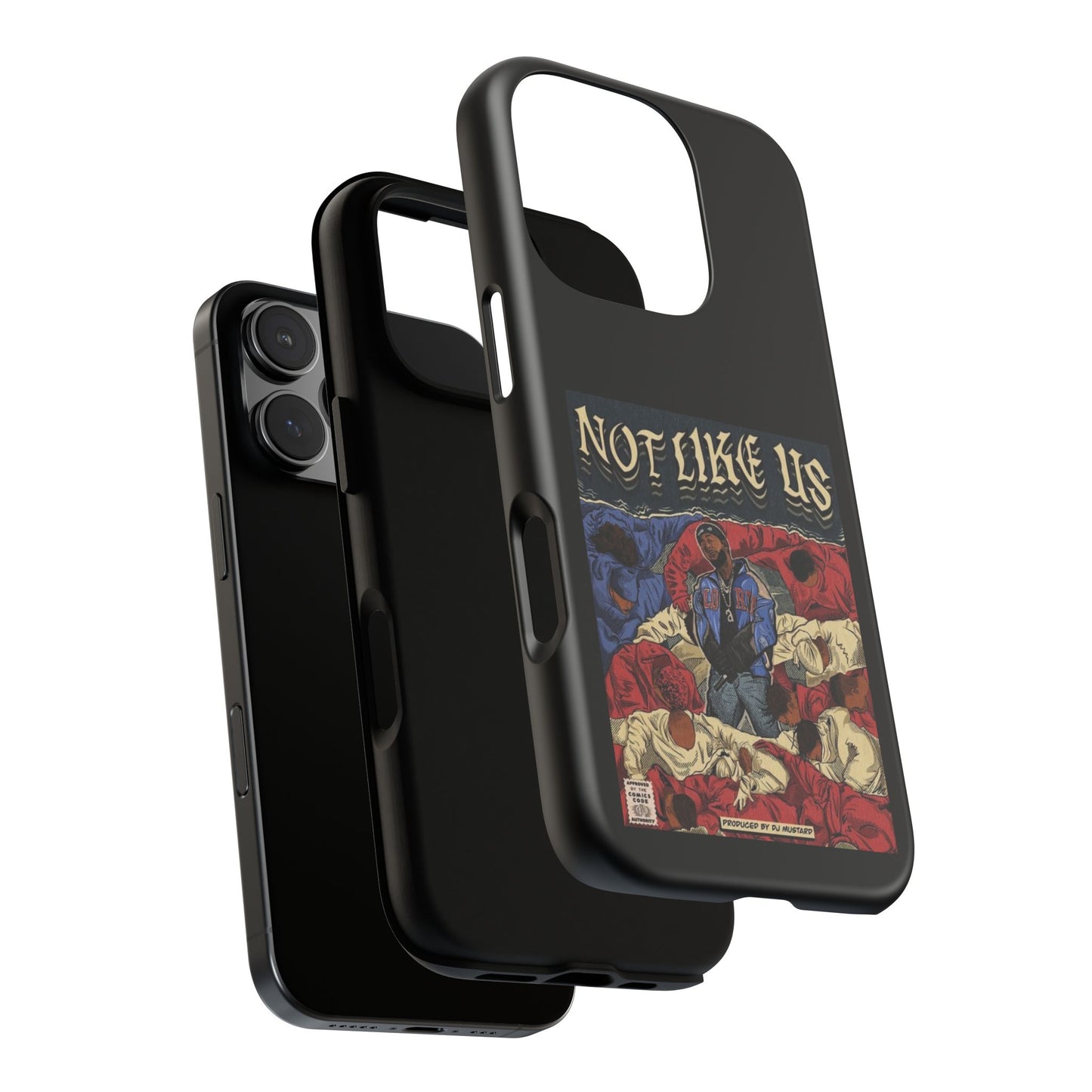 Kendrick Lamar "Not Like Us" Comic Book Cover Tough Phone Case – Hip Hop Art, Shockproof Dual-Layer Protection