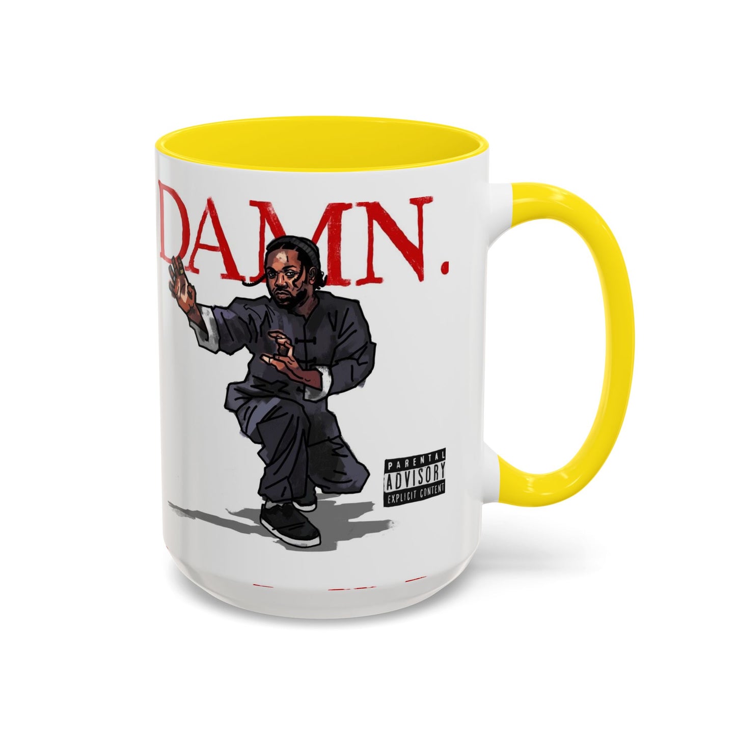 Kendrick Lamar “Kung Fu Kenny” DAMN Mug – Hip-Hop Coffee Cup, Artistic Fan Gift