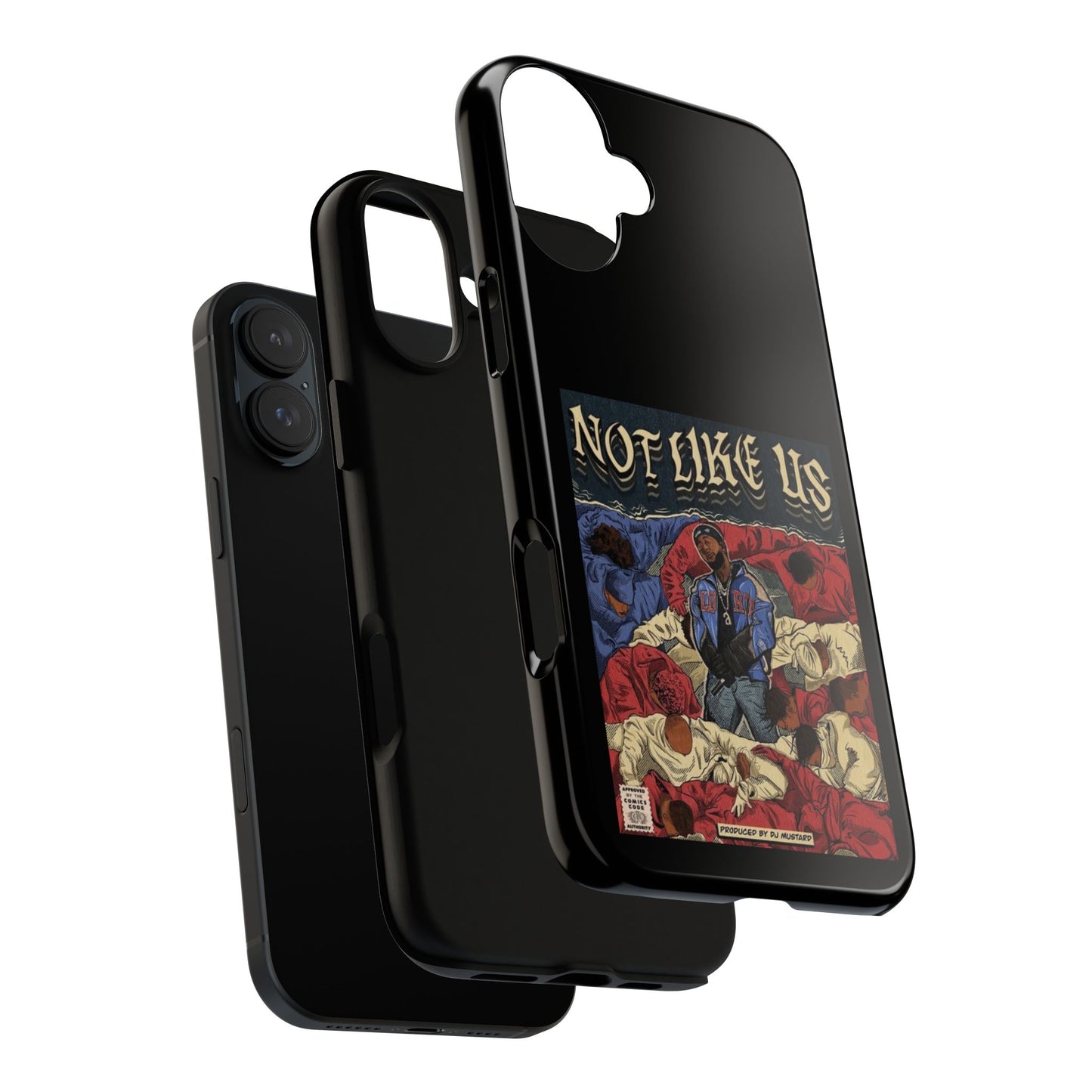 Kendrick Lamar "Not Like Us" Comic Book Cover Tough Phone Case – Hip Hop Art, Shockproof Dual-Layer Protection