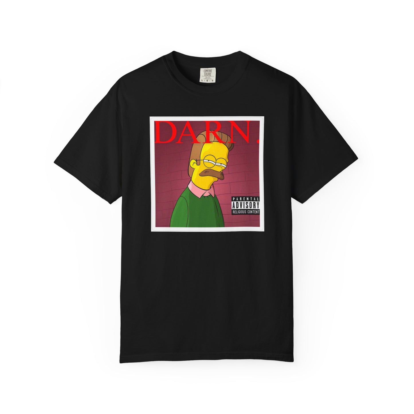 Kendrick Lamar X Simpsons 'Darn' Ned Flanders Mashup - T-shirt, Graphic Tee, Unisex