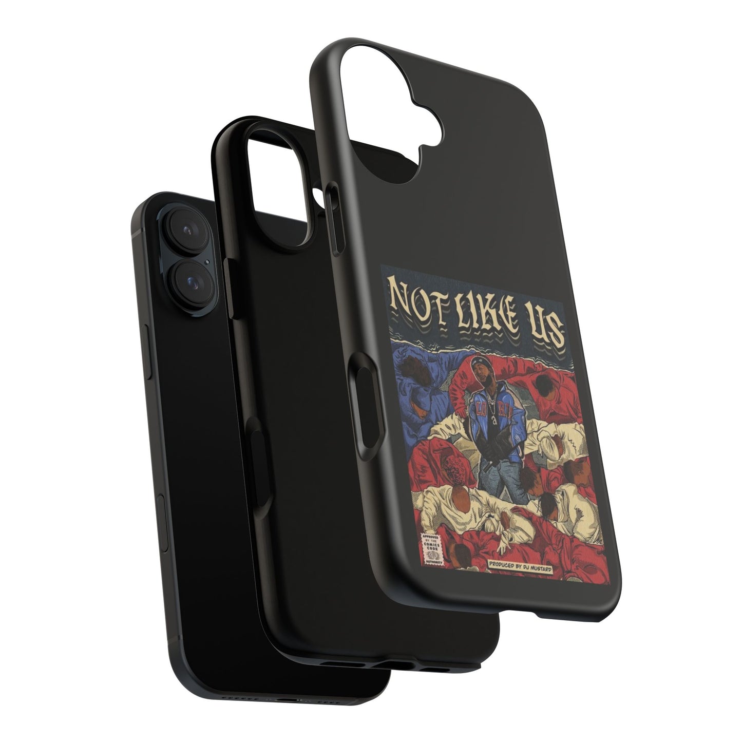 Kendrick Lamar "Not Like Us" Comic Book Cover Tough Phone Case – Hip Hop Art, Shockproof Dual-Layer Protection