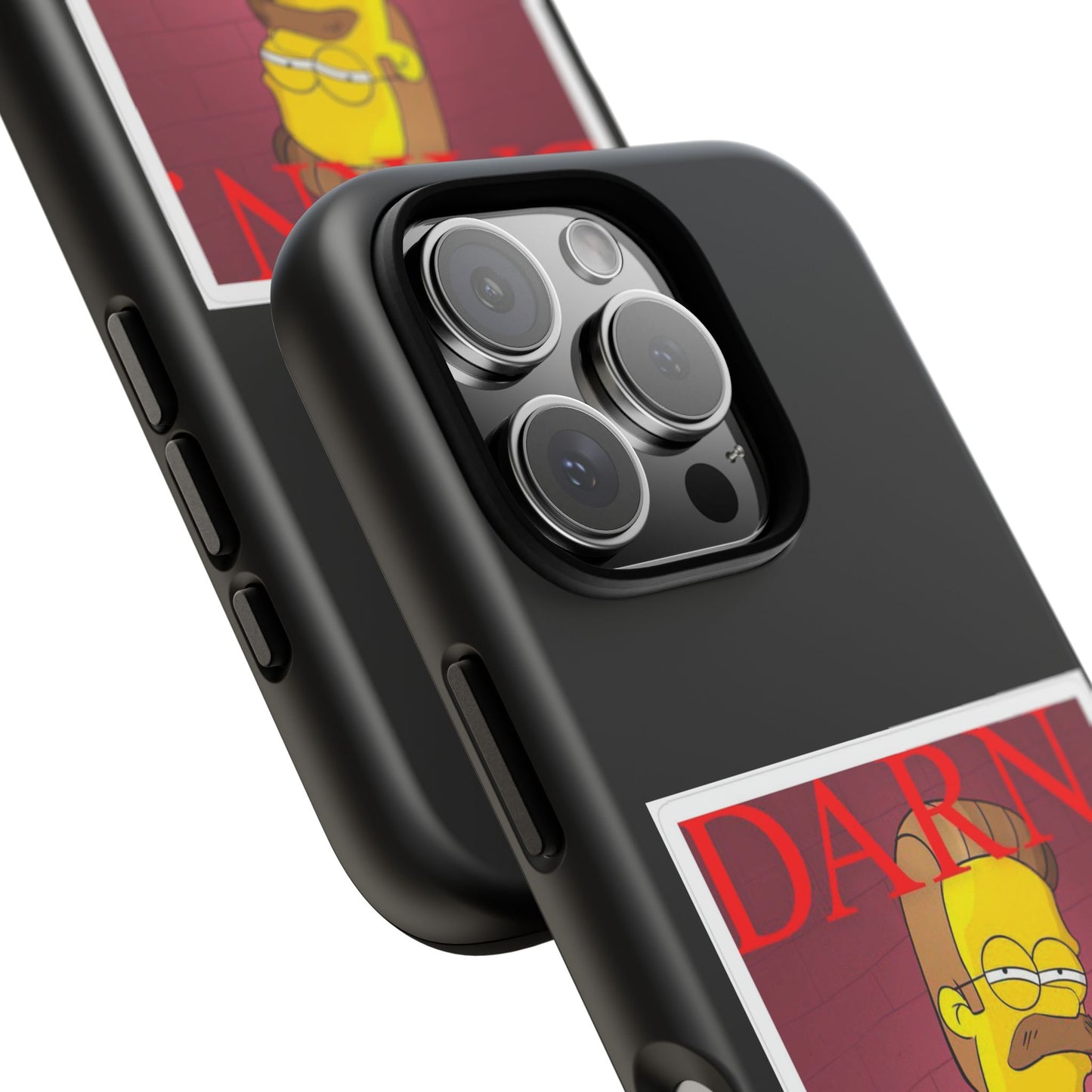 Kendrick Lamar X Simpsons "DARN" Ned Flanders Tough Phone Case – Funny Rap Mashup Cover for iPhone, Samsung, & More