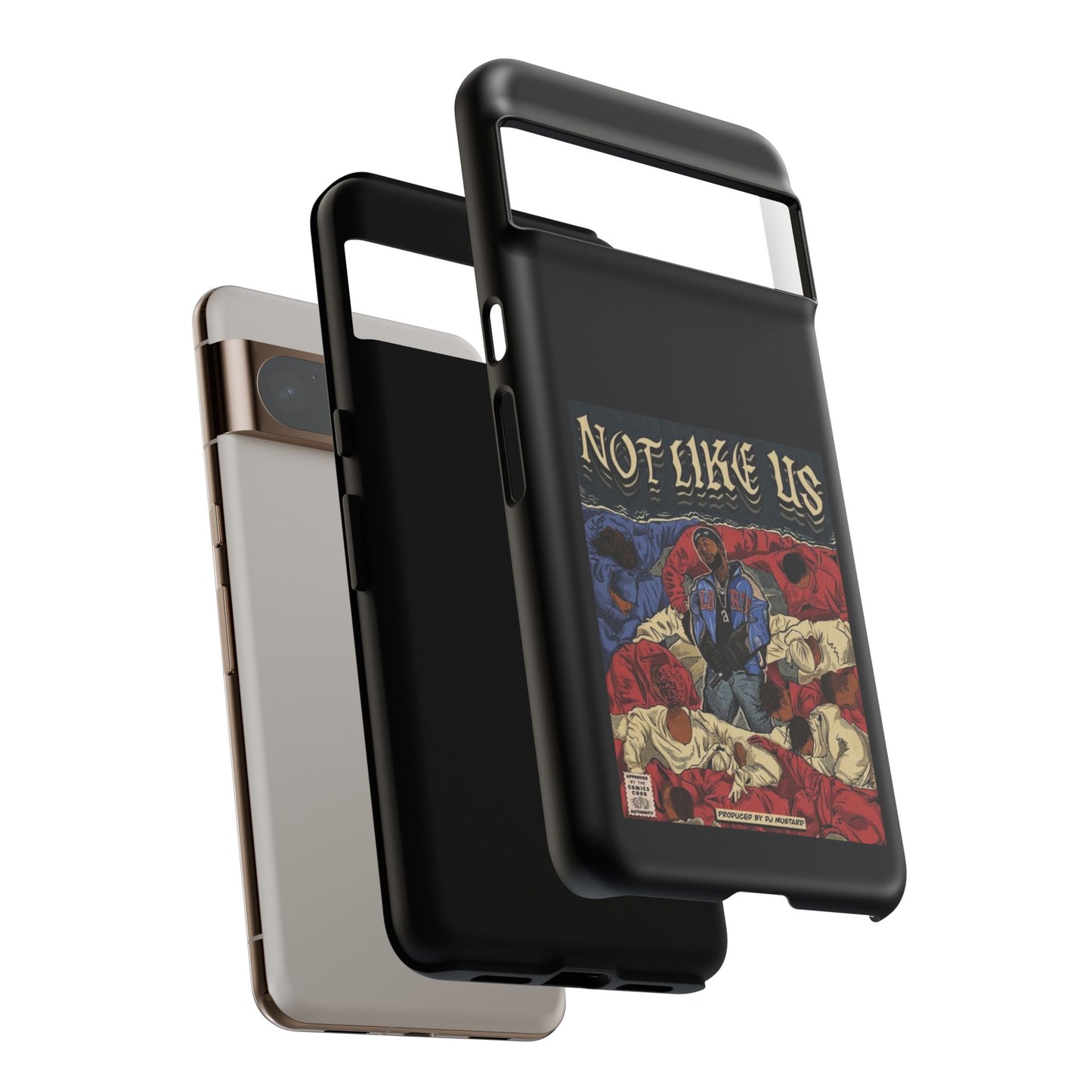 Kendrick Lamar "Not Like Us" Comic Book Cover Tough Phone Case – Hip Hop Art, Shockproof Dual-Layer Protection