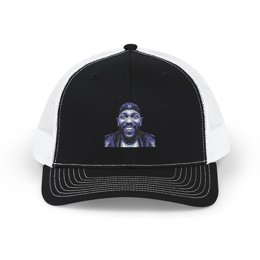 Kendrick Lamar Meme Face Mustard - Embroidered Snapback Cap