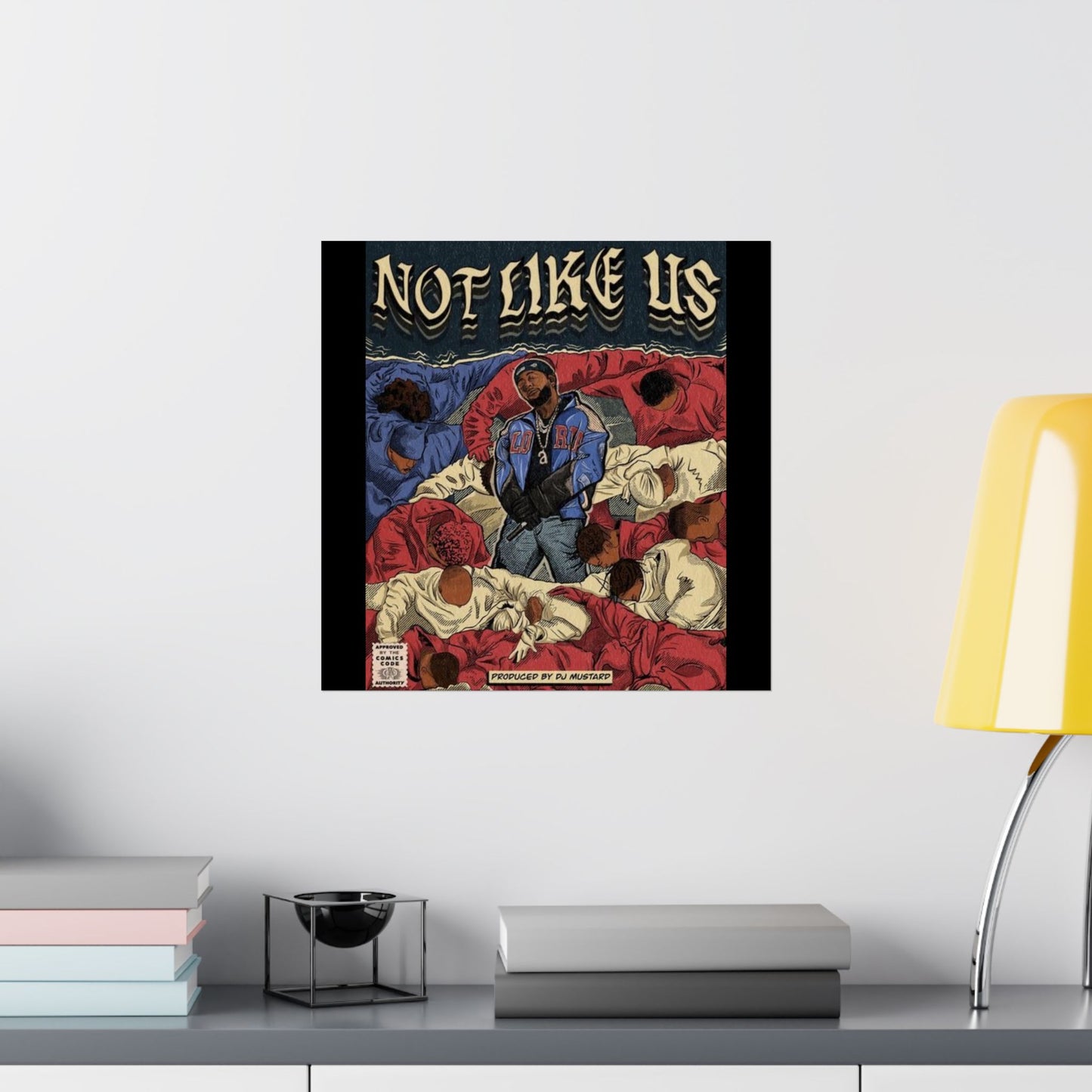 Kendrick Lamar "Not Like Us" Comic Book Cover - Matte Poster – Hip Hop Wall Art, Music Legend Print, Matte Finish Poster for Home & Office Decor