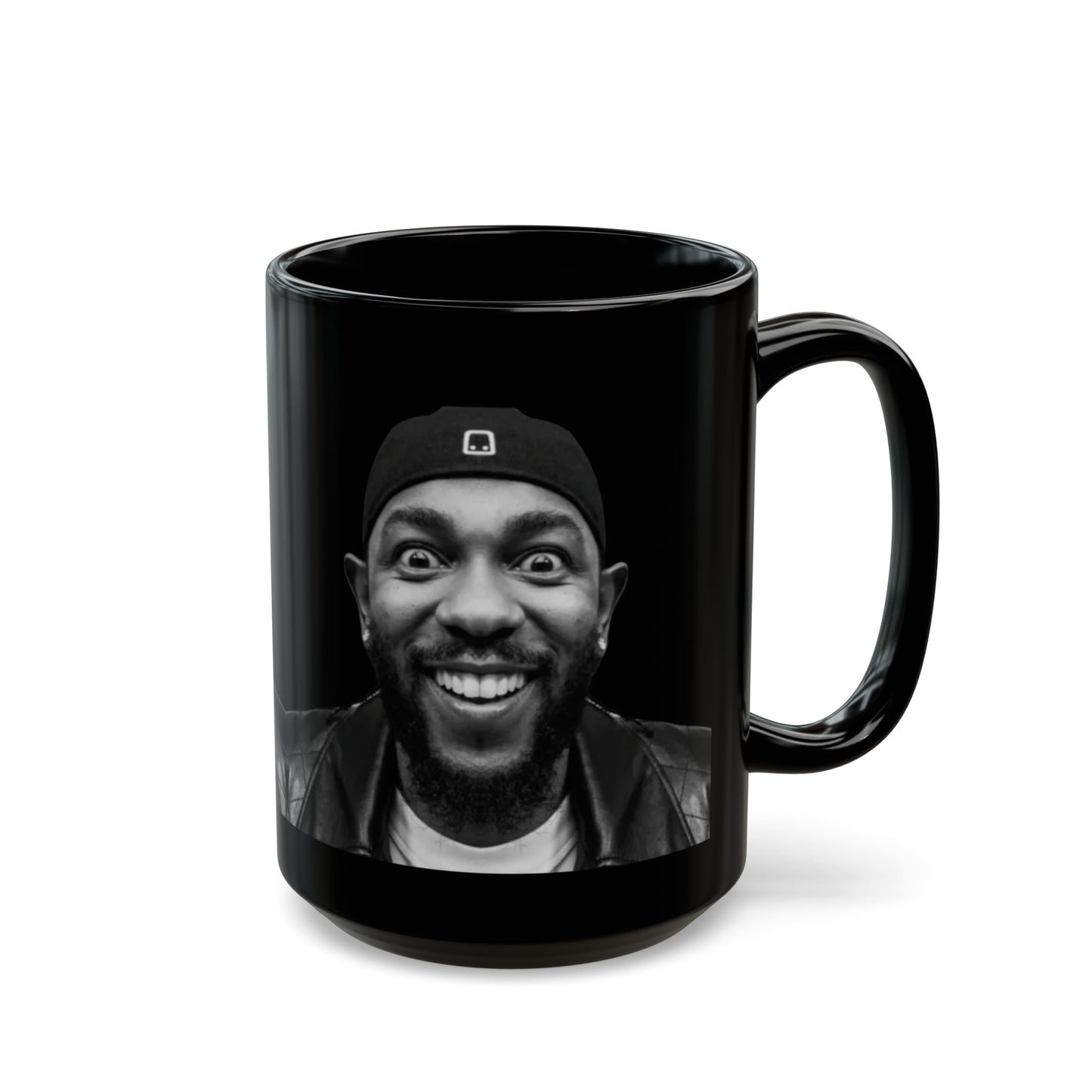 Kendrick Lamar Meme Face Mustard - Mug, Black