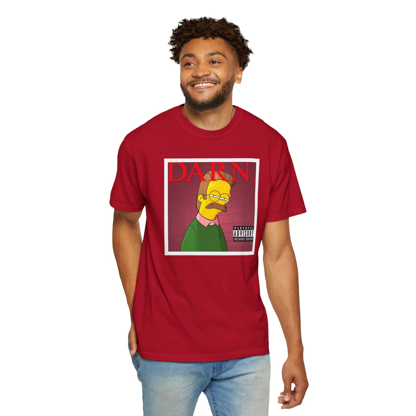 Kendrick Lamar X Simpsons 'Darn' Ned Flanders Mashup - T-shirt, Graphic Tee, Unisex
