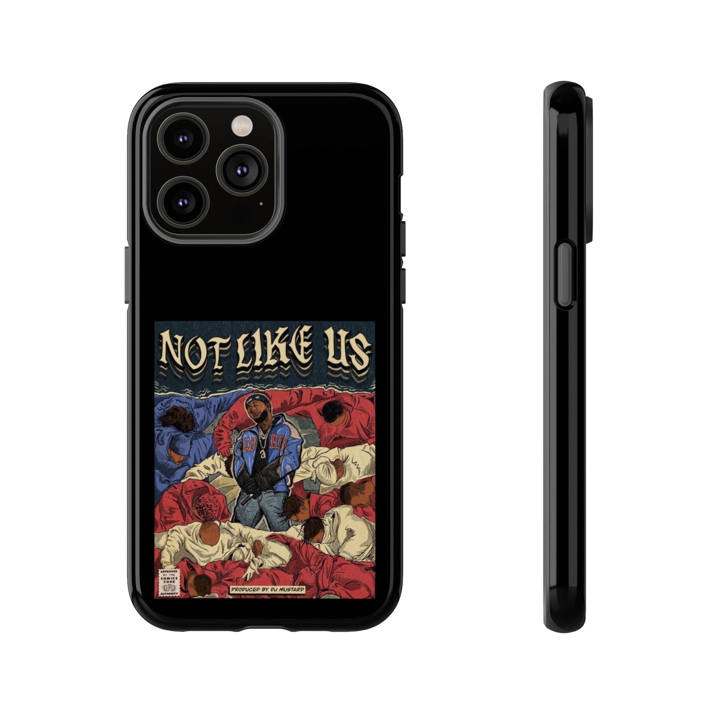 Kendrick Lamar "Not Like Us" Comic Book Cover Tough Phone Case – Hip Hop Art, Shockproof Dual-Layer Protection
