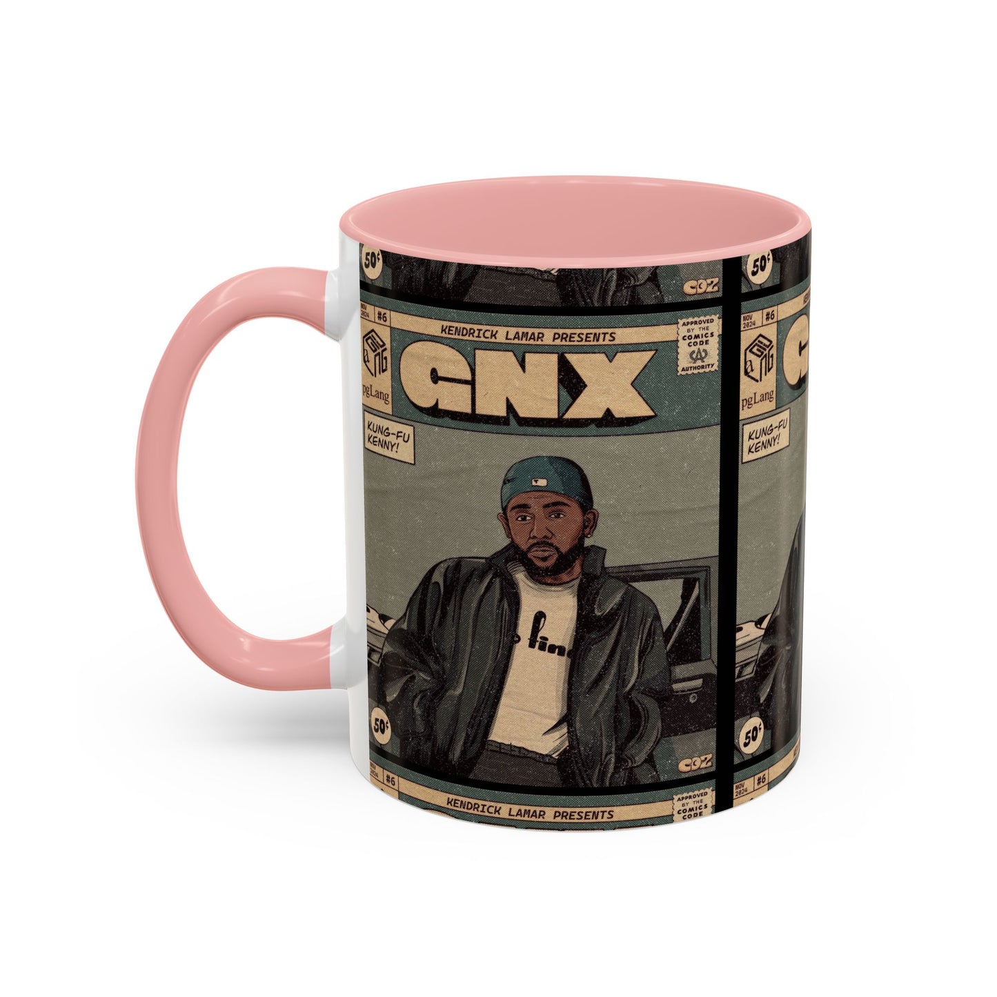 Kendrick Lamar "GNX" Comic Cover Mug – Hip-Hop Art Coffee Cup, Gift for Music Fans