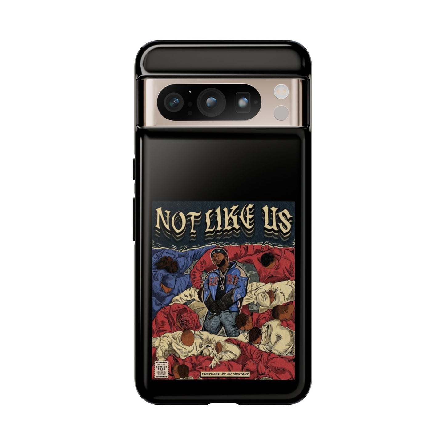 Kendrick Lamar "Not Like Us" Comic Book Cover Tough Phone Case – Hip Hop Art, Shockproof Dual-Layer Protection