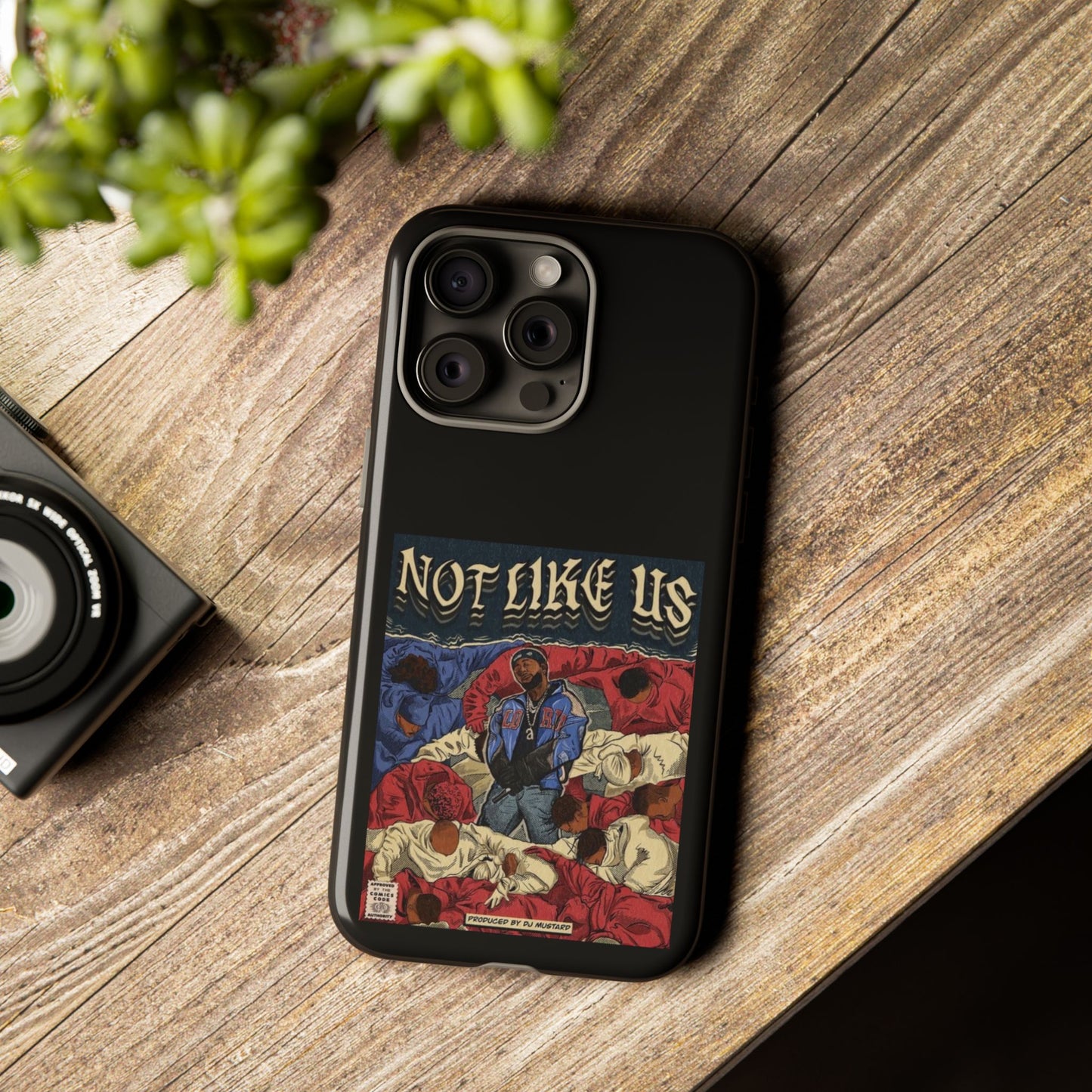 Kendrick Lamar "Not Like Us" Comic Book Cover Tough Phone Case – Hip Hop Art, Shockproof Dual-Layer Protection