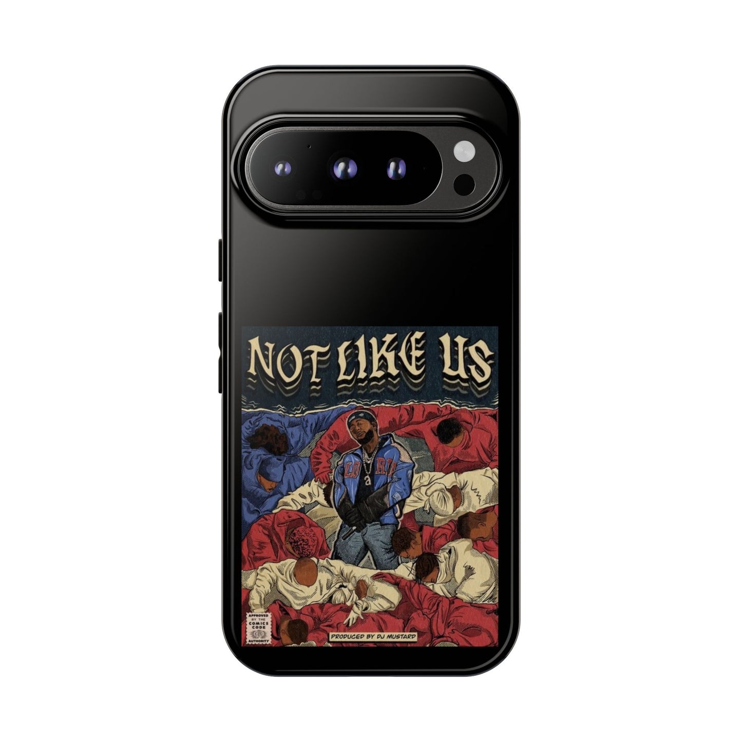 Kendrick Lamar "Not Like Us" Comic Book Cover Tough Phone Case – Hip Hop Art, Shockproof Dual-Layer Protection