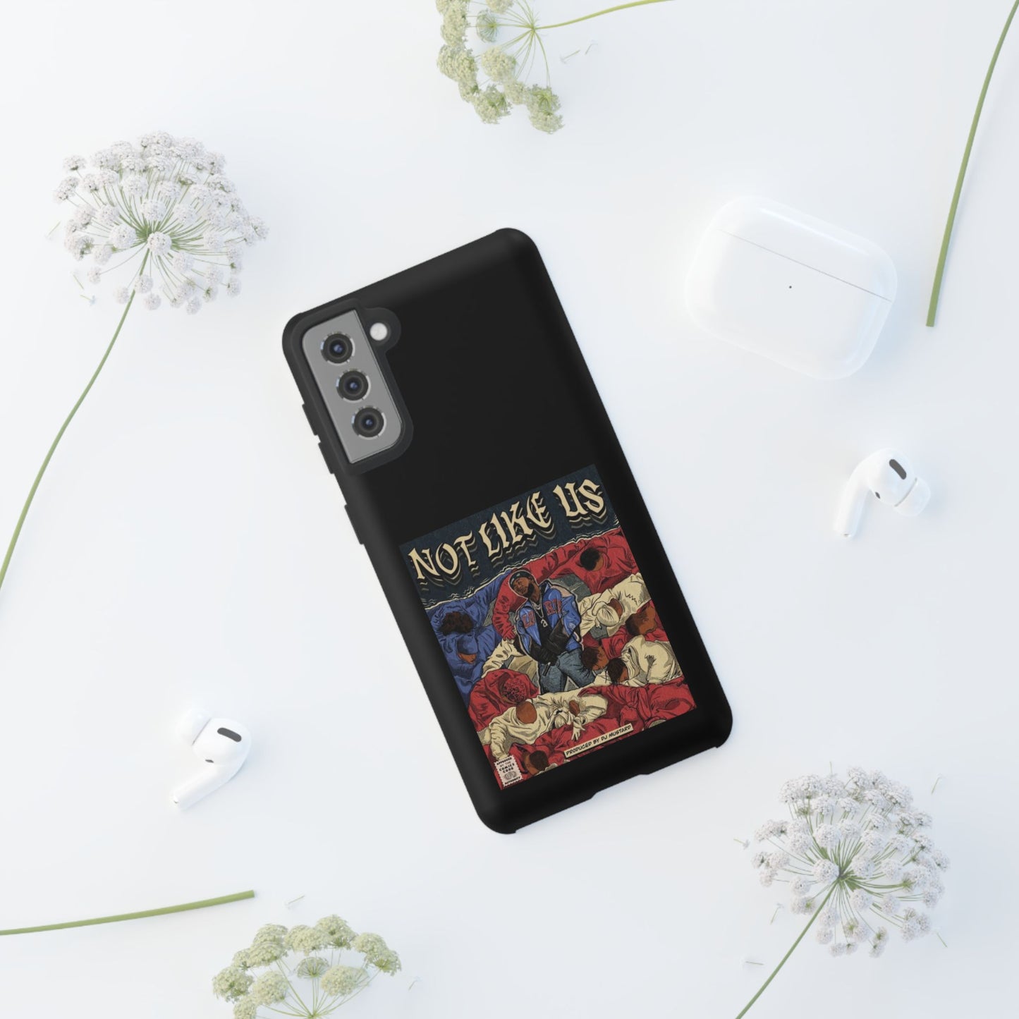 Kendrick Lamar "Not Like Us" Comic Book Cover Tough Phone Case – Hip Hop Art, Shockproof Dual-Layer Protection