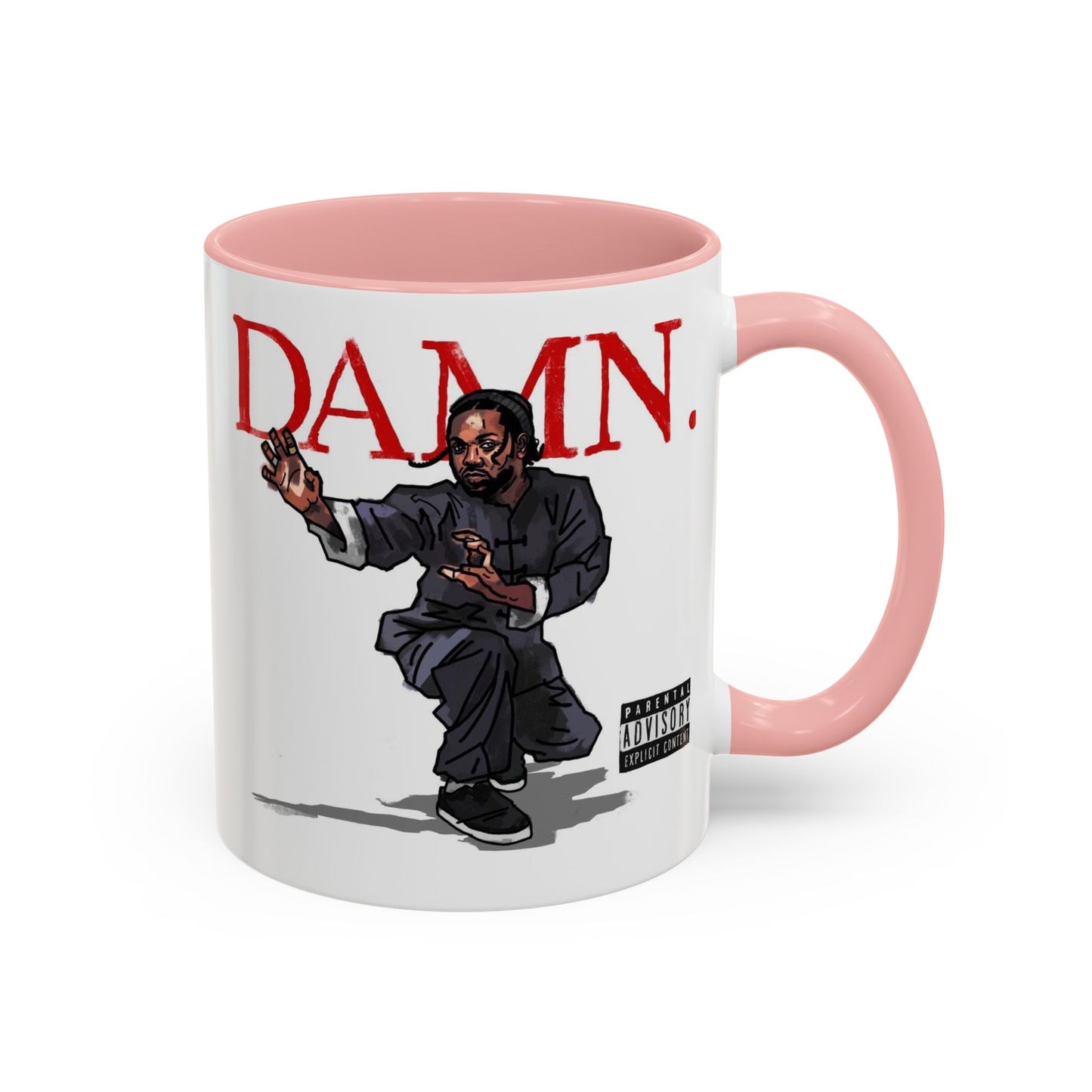 Kendrick Lamar “Kung Fu Kenny” DAMN Mug – Hip-Hop Coffee Cup, Artistic Fan Gift