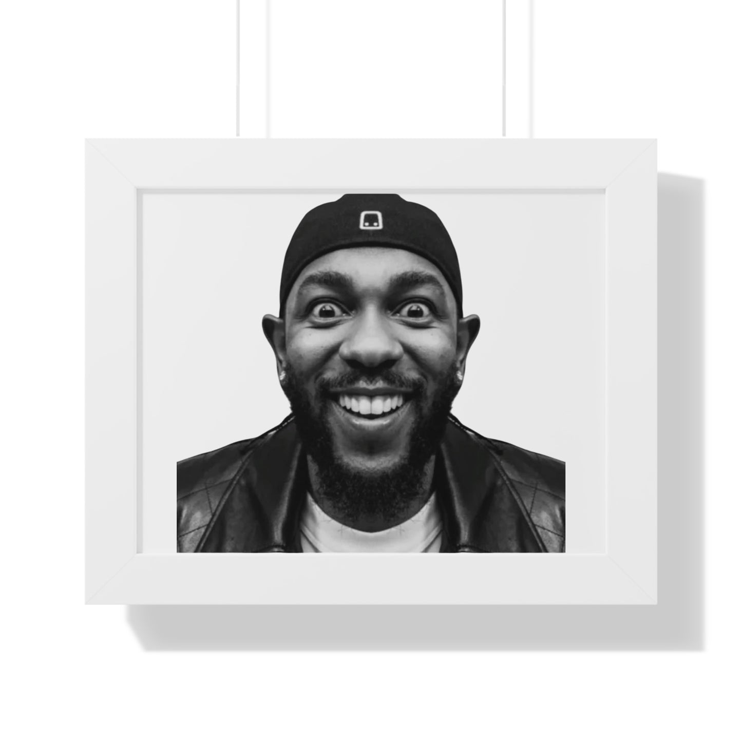 Kendrick Lamar Meme Face Mustard - Framed Poster