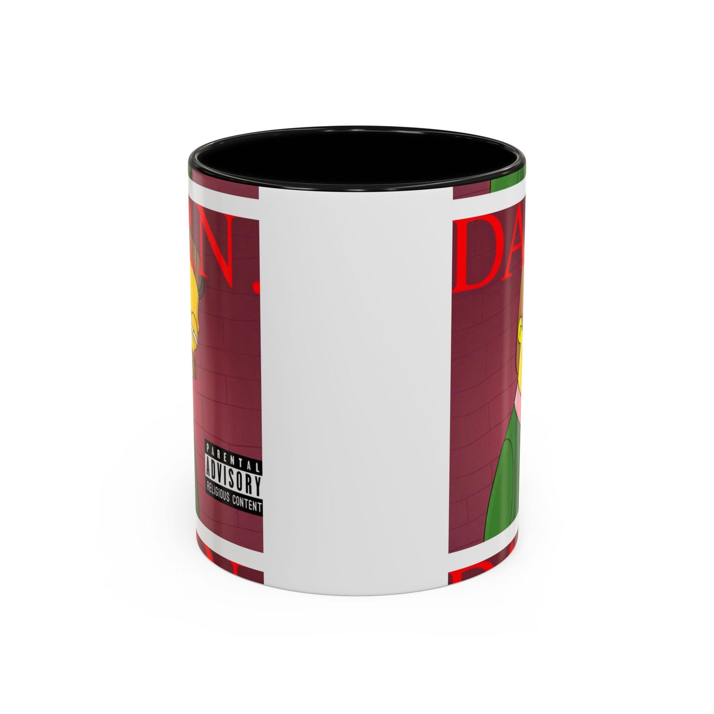 Kendrick Lamar x Simpsons "DARN" Ned Flanders Mashup Mug – Funny Hip Hop Accent Coffee Cup – 11oz & 15oz