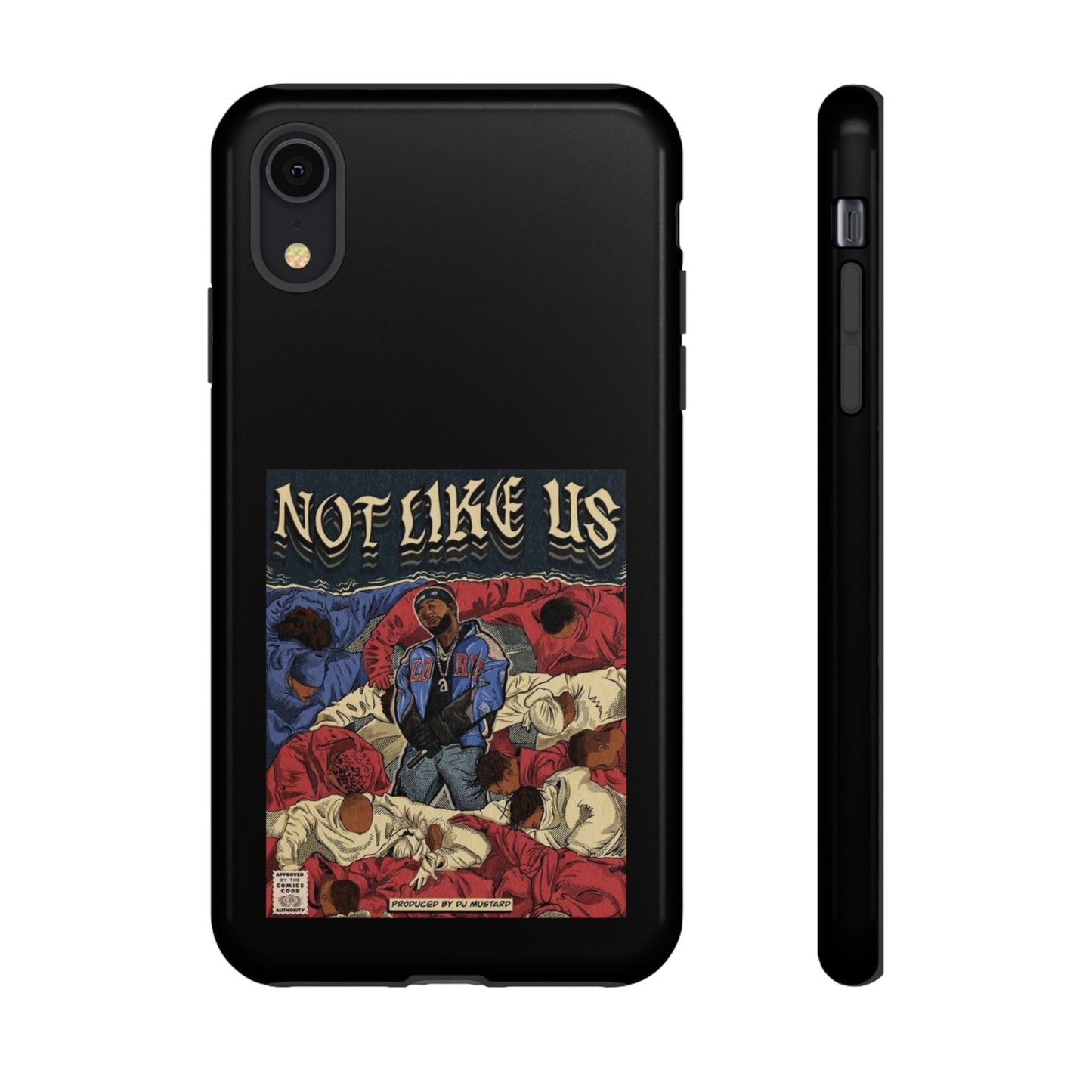 Kendrick Lamar "Not Like Us" Comic Book Cover Tough Phone Case – Hip Hop Art, Shockproof Dual-Layer Protection