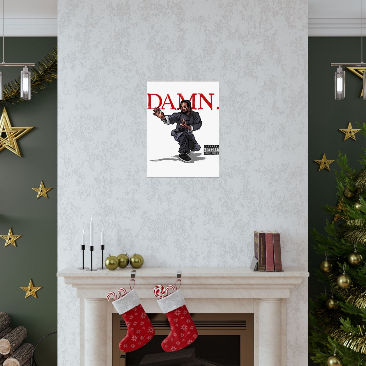 Kendrick Lamar "Kung Fu Kenny" DAMN Album - Matte Poster - Art Print – Hip Hop Matte Wall Decor – Rap Music Fan Gift