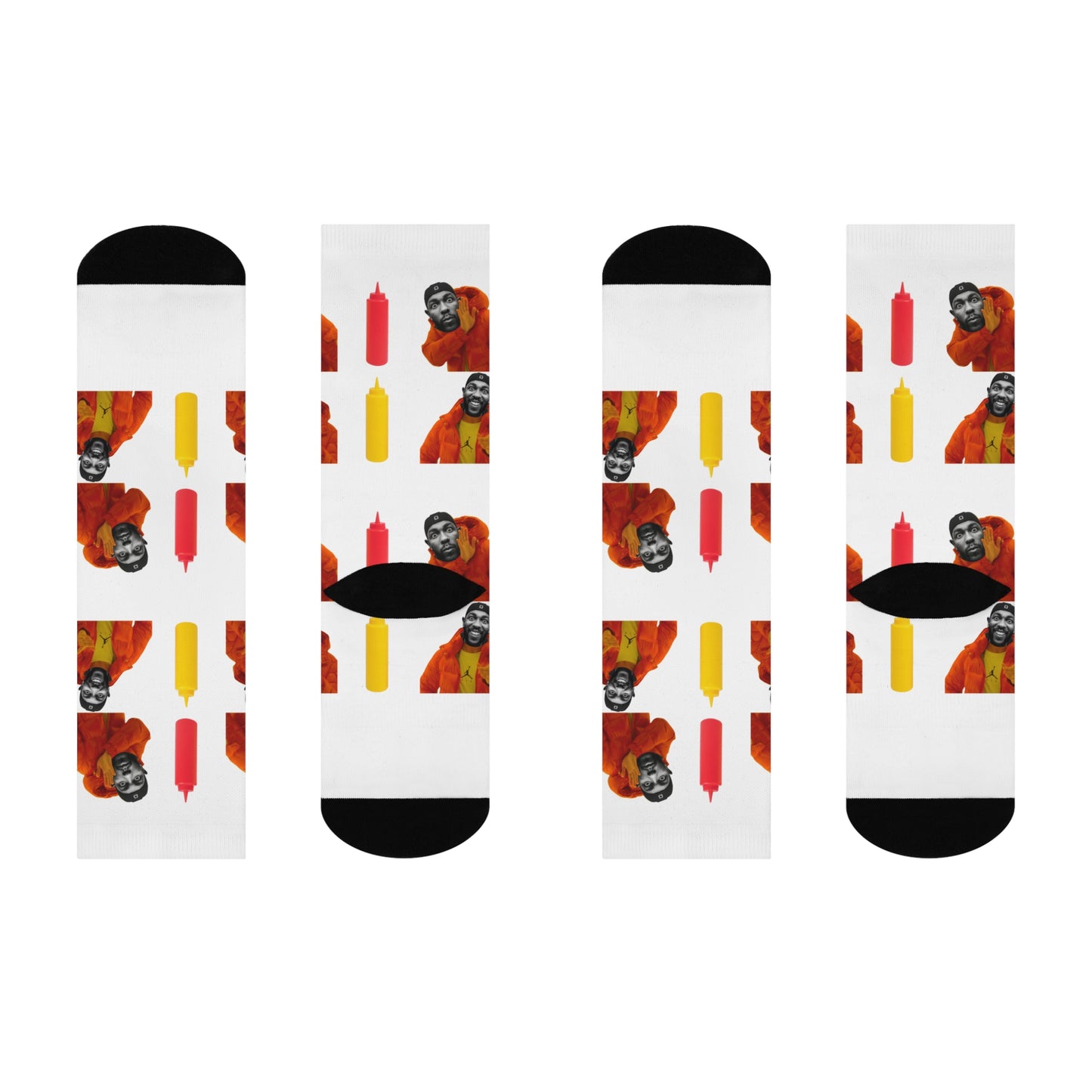 Kendrick Lamar Mustard Drake Meme - Crew Socks