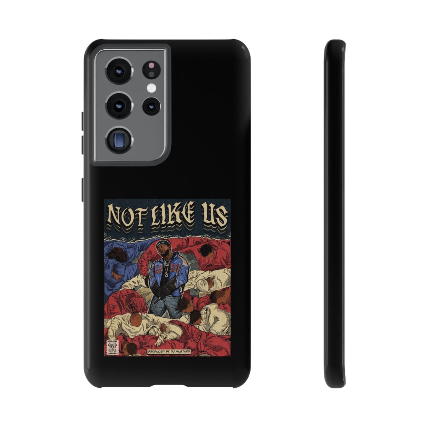 Kendrick Lamar "Not Like Us" Comic Book Cover Tough Phone Case – Hip Hop Art, Shockproof Dual-Layer Protection