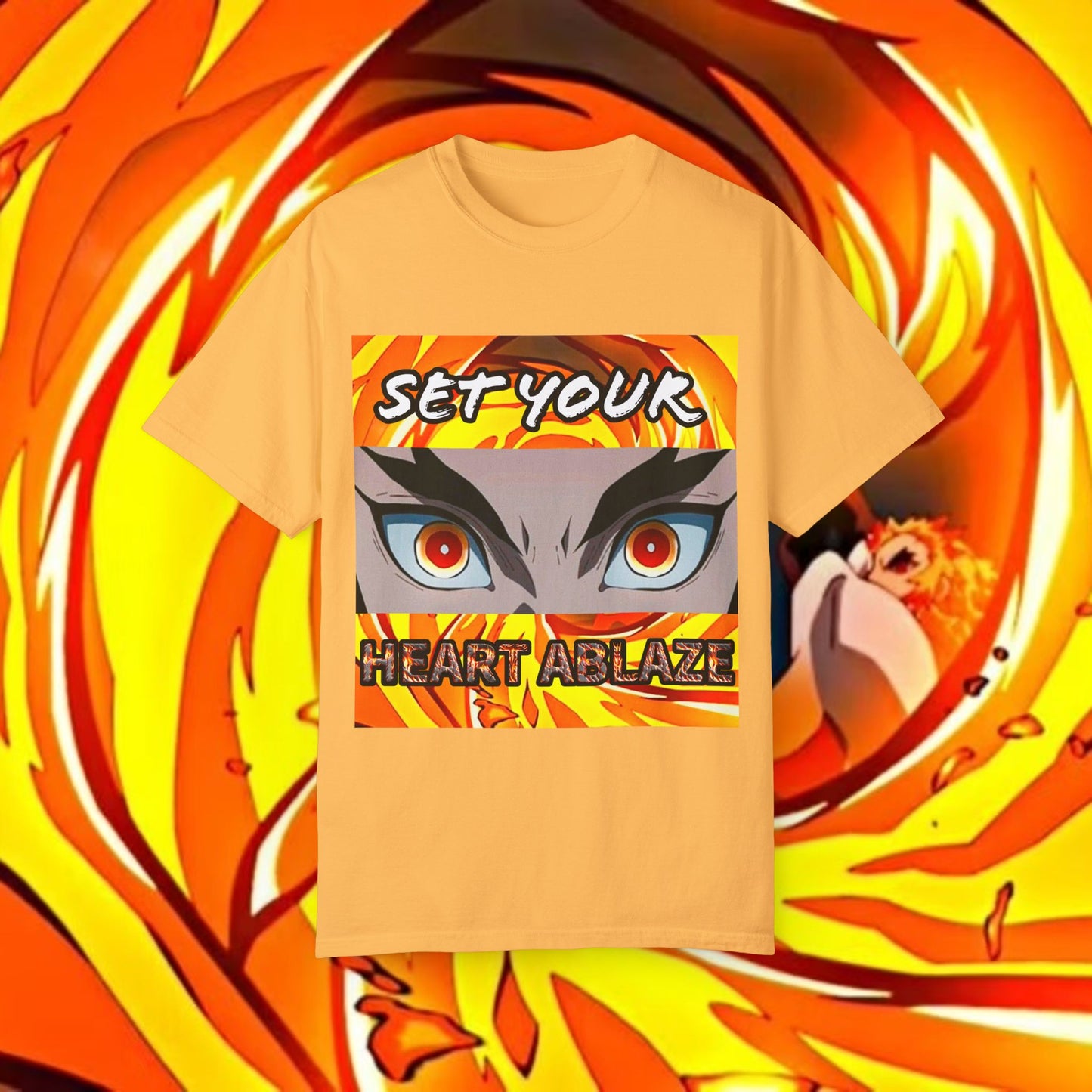 "Set Your Heart Ablaze" Rengoku Demon Slayer T-Shirt