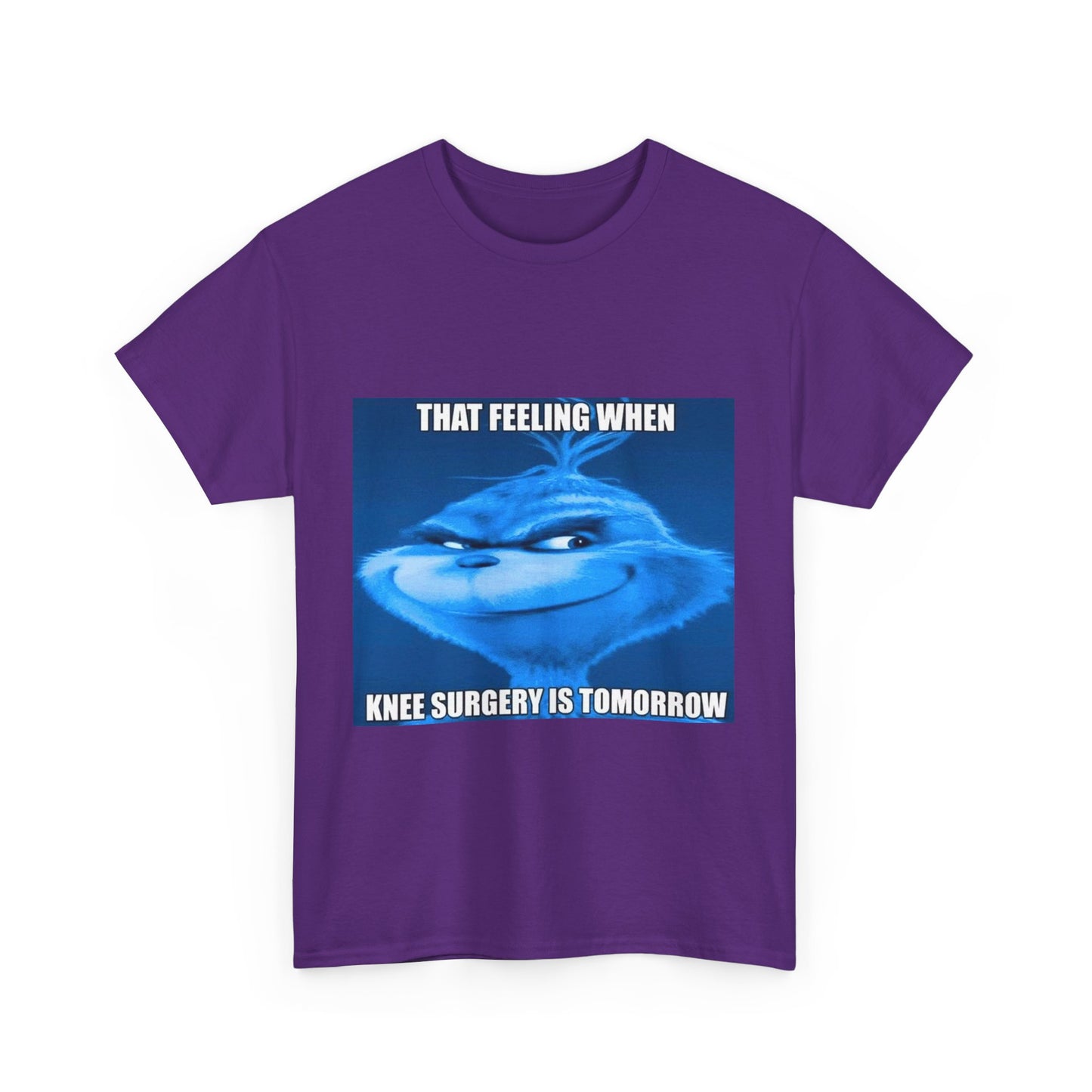 "Knee Surgery" Blue Grinch Meme T-Shirt - WAS $24.99