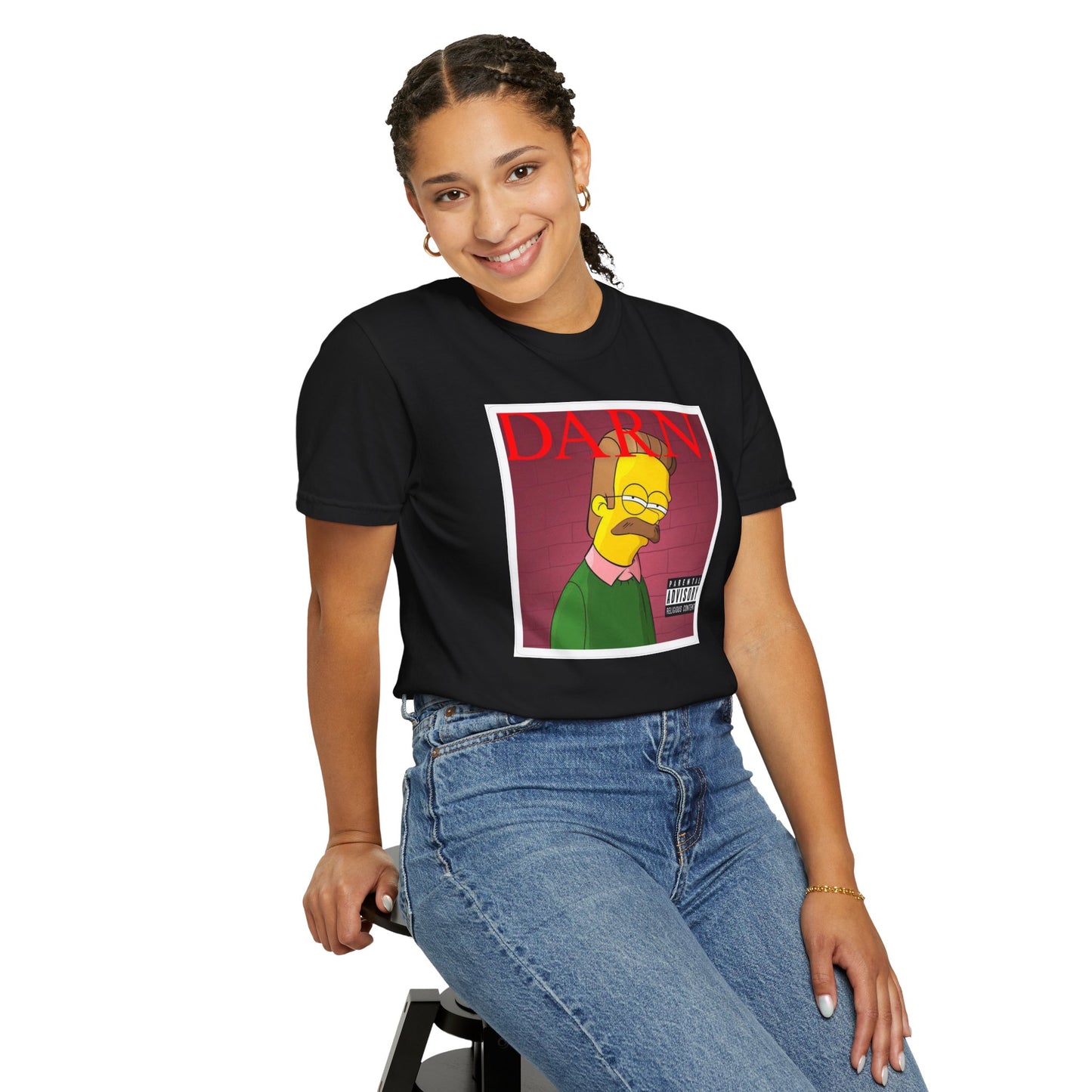Kendrick Lamar X Simpsons 'Darn' Ned Flanders Mashup - T-shirt, Graphic Tee, Unisex